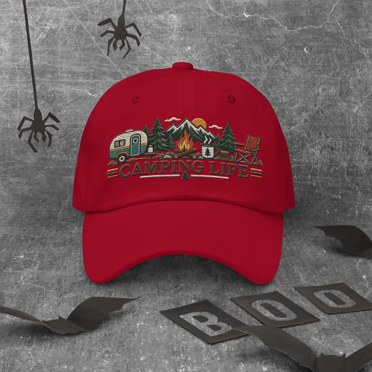 Camping Life Classic Cap Embroidery - Snappy Mood