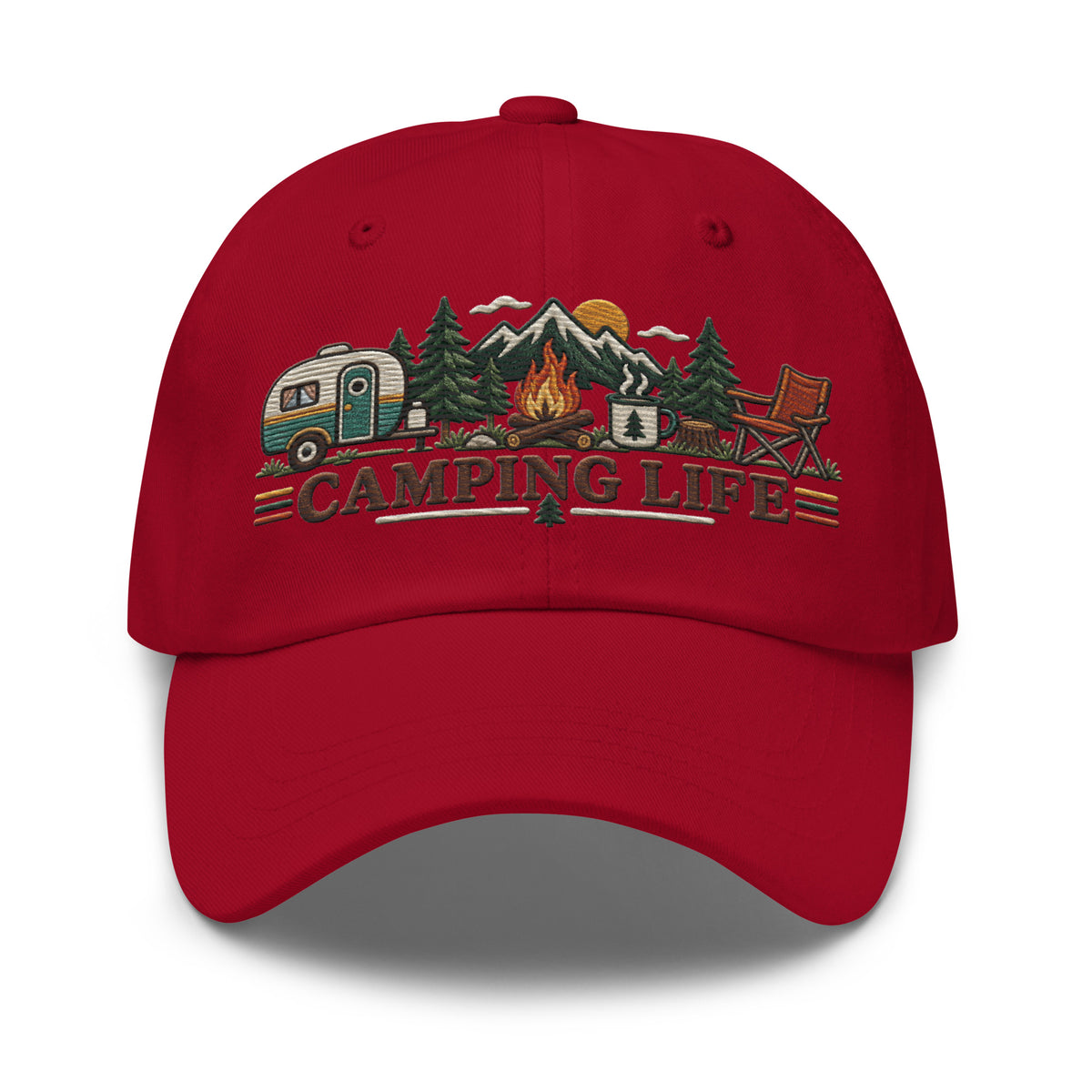 Camping Life Classic Cap Embroidery - Snappy Mood