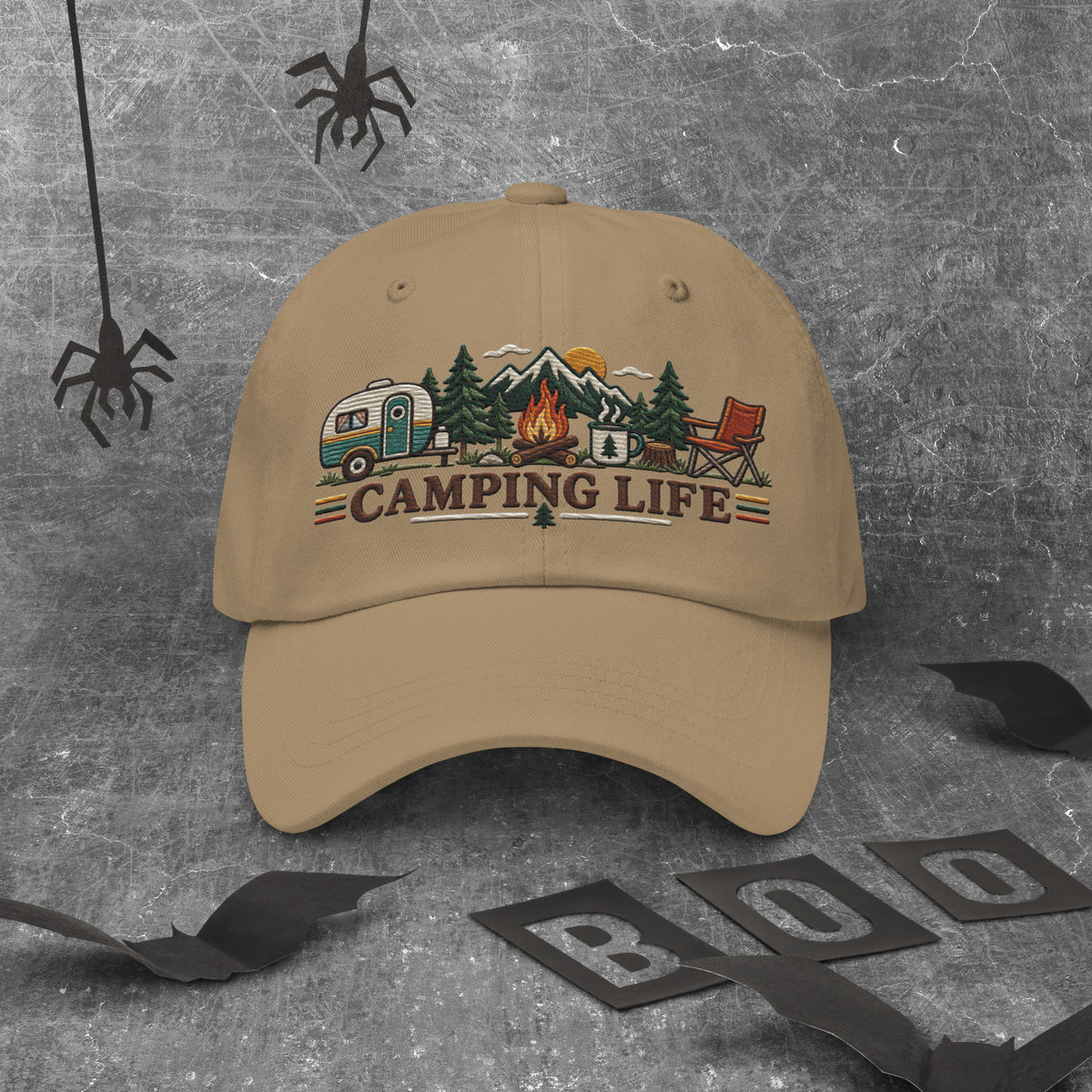 Camping Life Classic Cap Embroidery - Snappy Mood