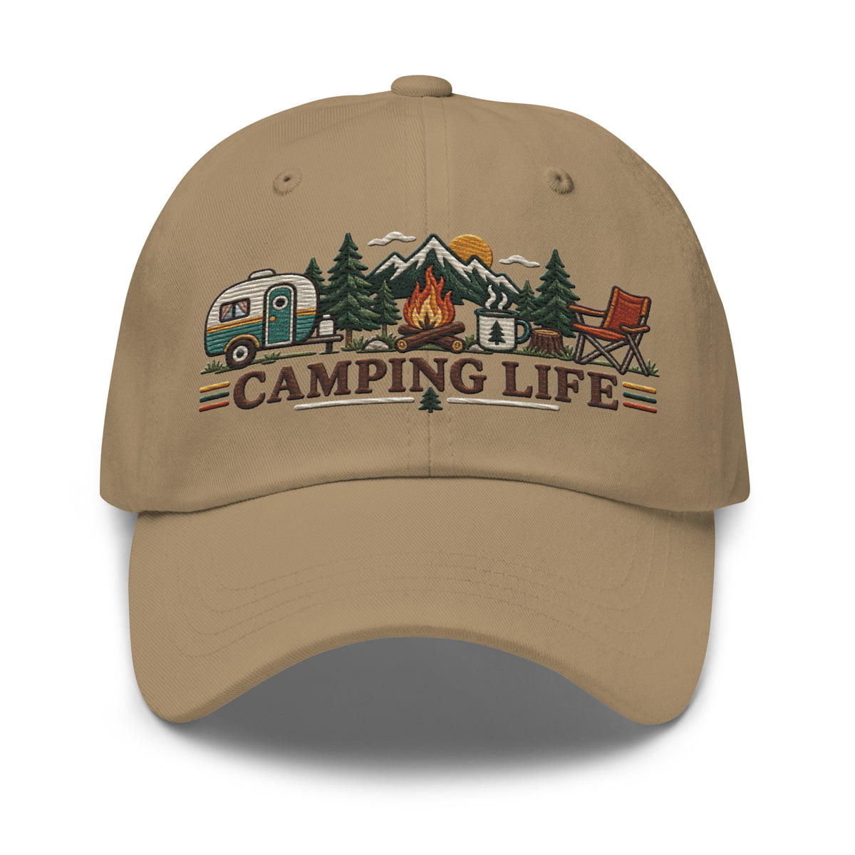 Camping Life Classic Cap Embroidery - Snappy Mood