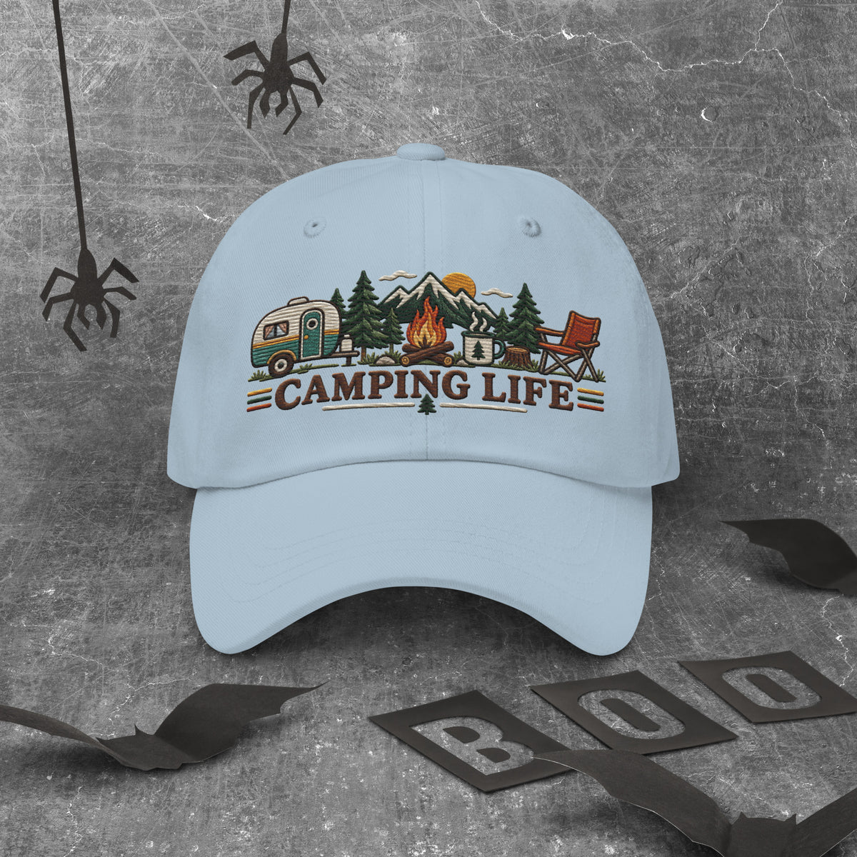 Camping Life Classic Cap Embroidery - Snappy Mood