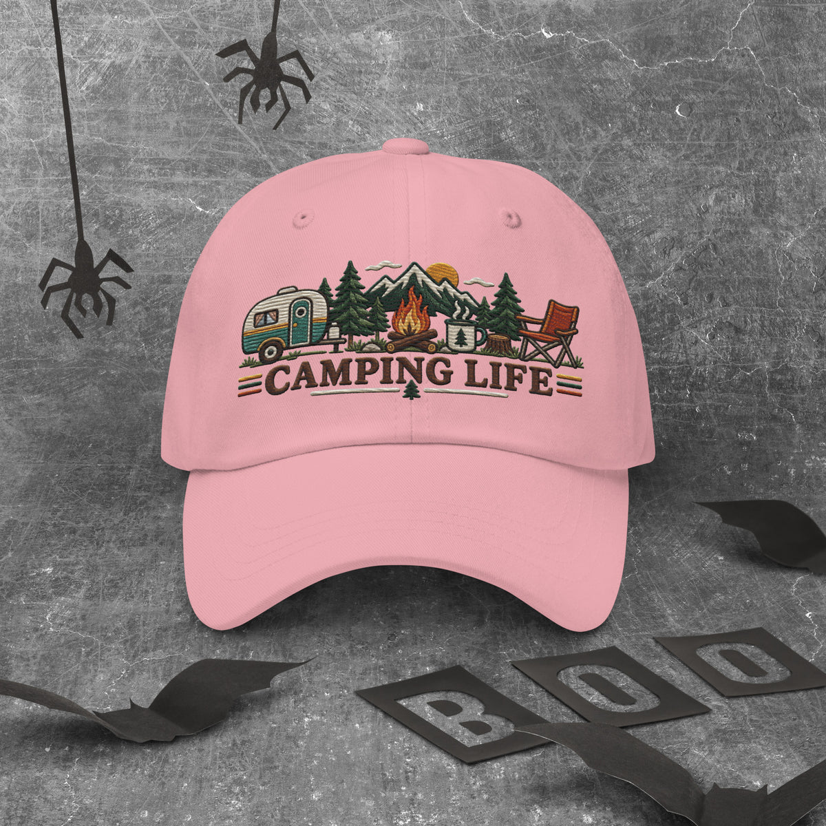 Camping Life Classic Cap Embroidery - Snappy Mood