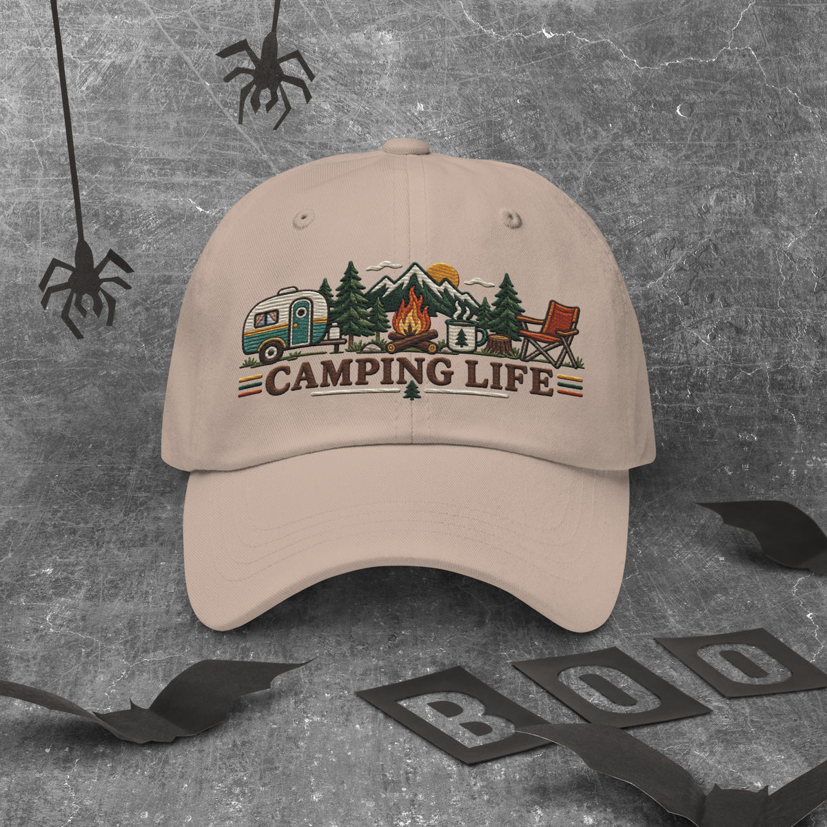Camping Life Classic Cap Embroidery - Snappy Mood