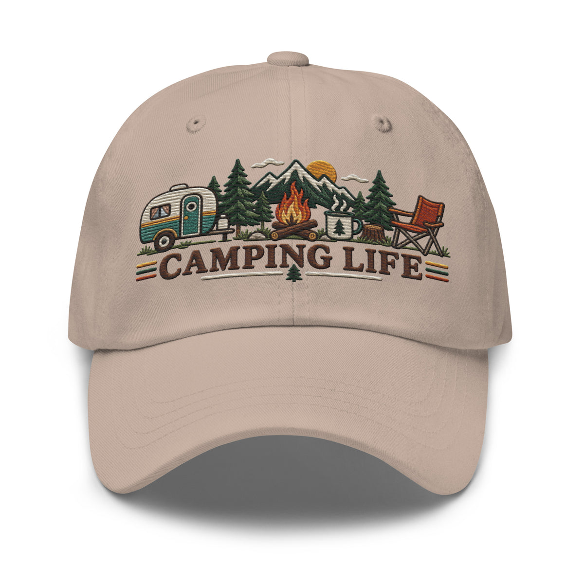 Camping Life Classic Cap Embroidery - Snappy Mood