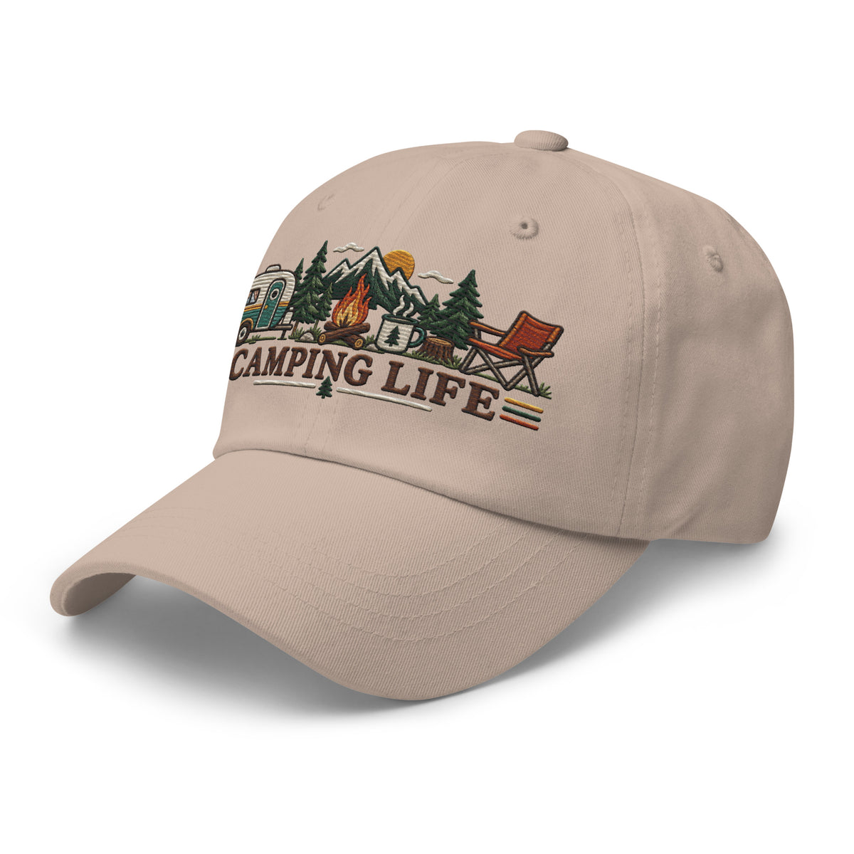 Camping Life Classic Cap Embroidery - Snappy Mood