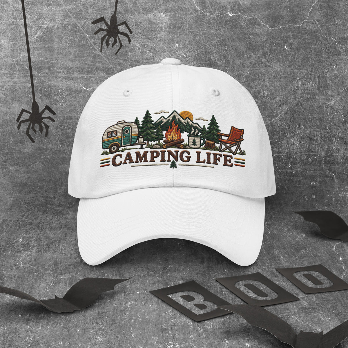 Camping Life Classic Cap Embroidery - Snappy Mood