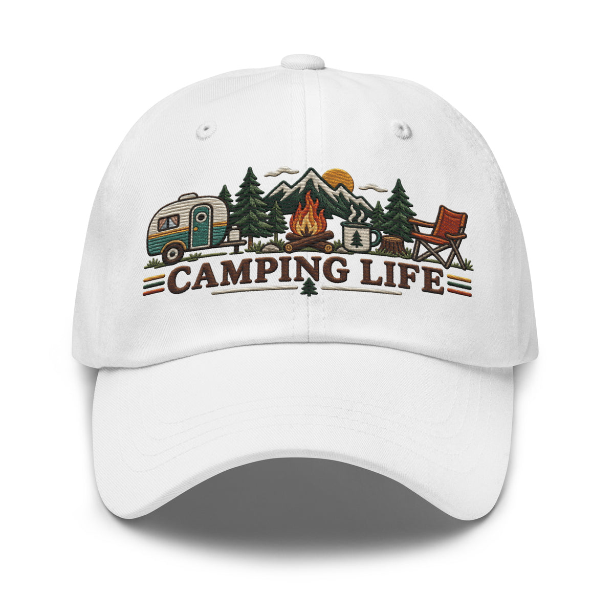 Camping Life Classic Cap Embroidery - Snappy Mood