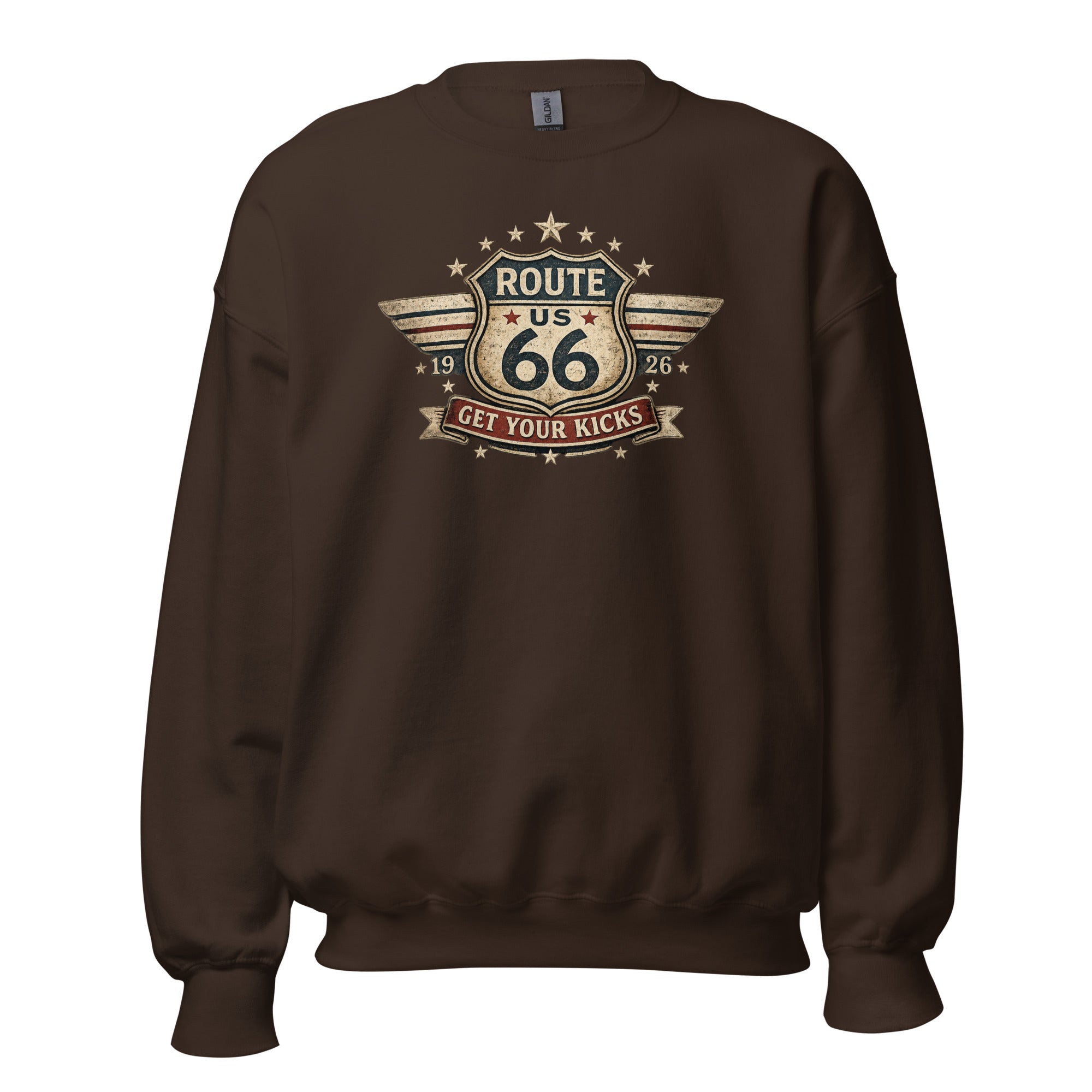 Get Your Kicks At Route 66 Roadtrip Sweatshirt - Snappy Mood