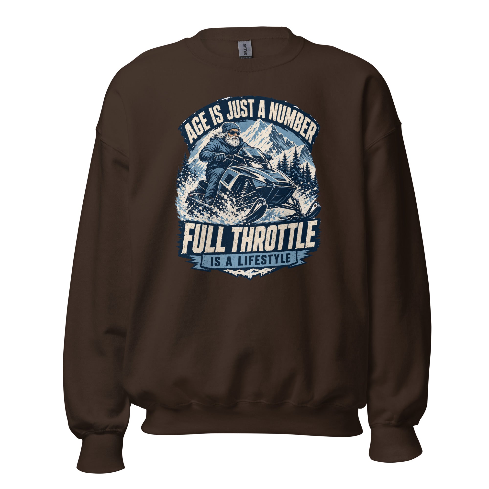 Age Is Just A Number - Full Throttle Is A Lifestyle Unisex Sweatshirt - Snappy Mood