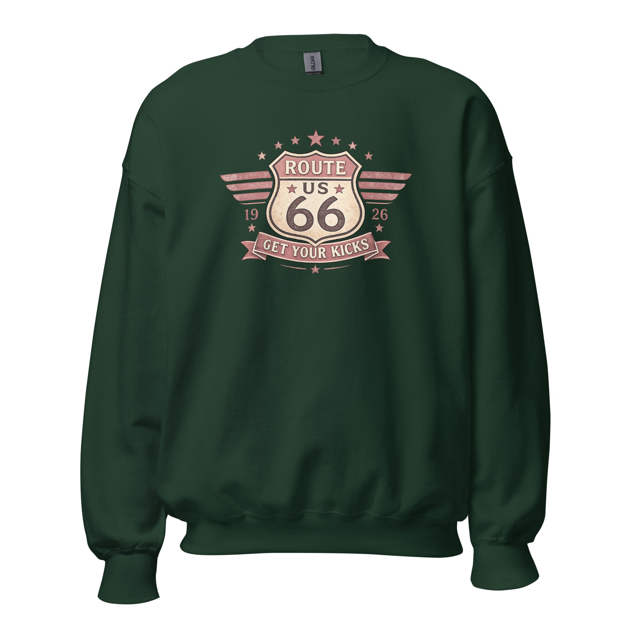 Get Your Kicks At Route 66 Roadtrip Sweatshirt - Snappy Mood