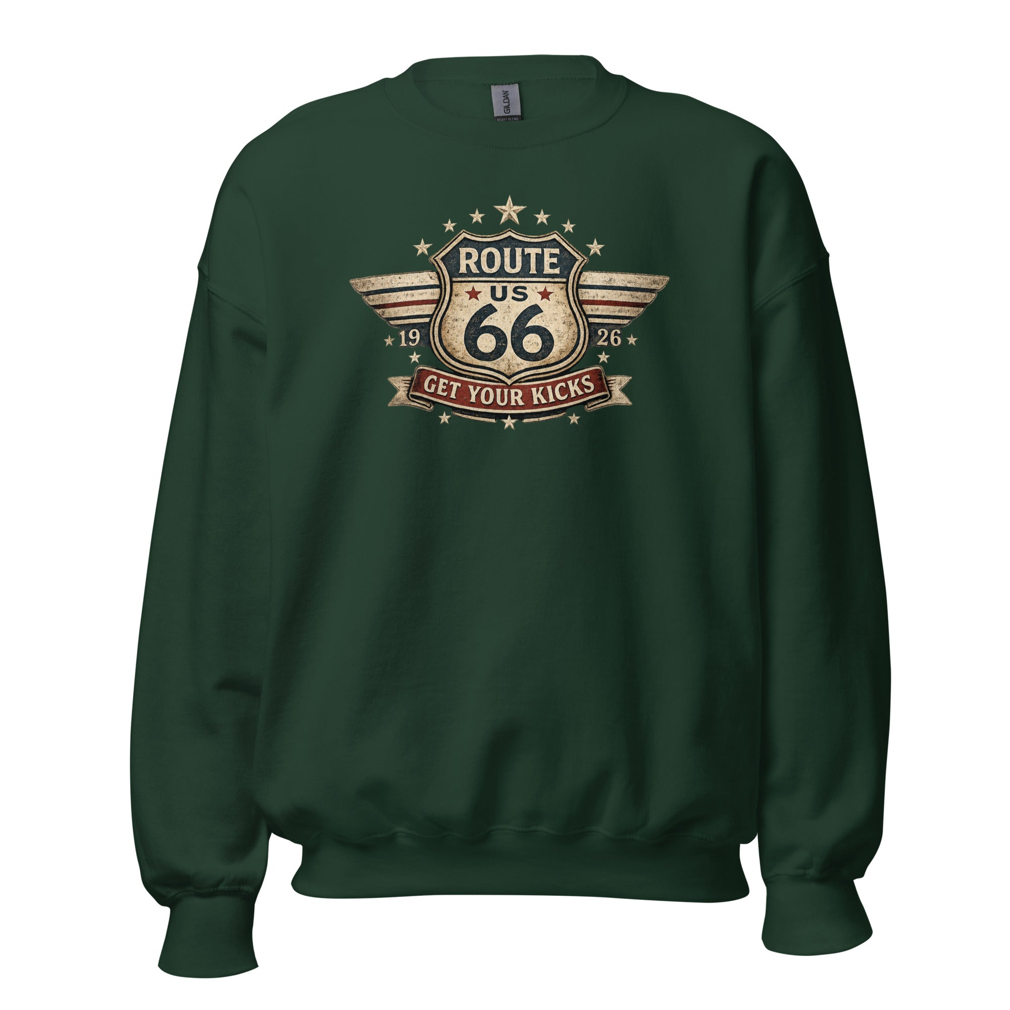 Get Your Kicks At Route 66 Roadtrip Sweatshirt - Snappy Mood