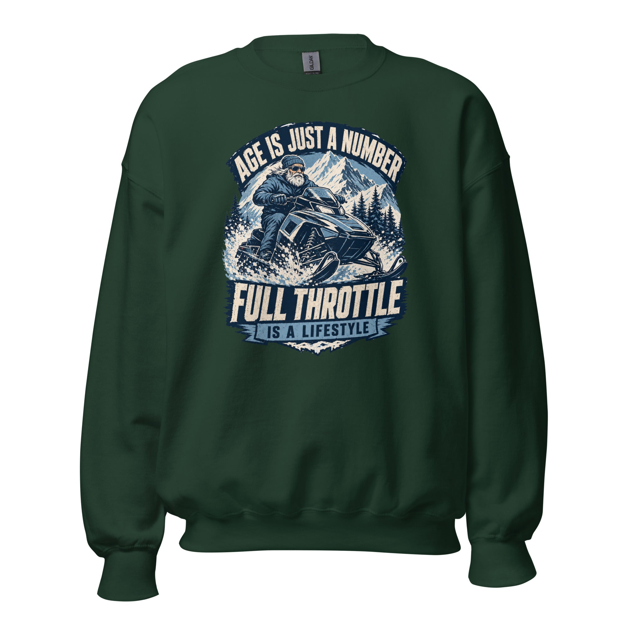 Age Is Just A Number - Full Throttle Is A Lifestyle Unisex Sweatshirt - Snappy Mood