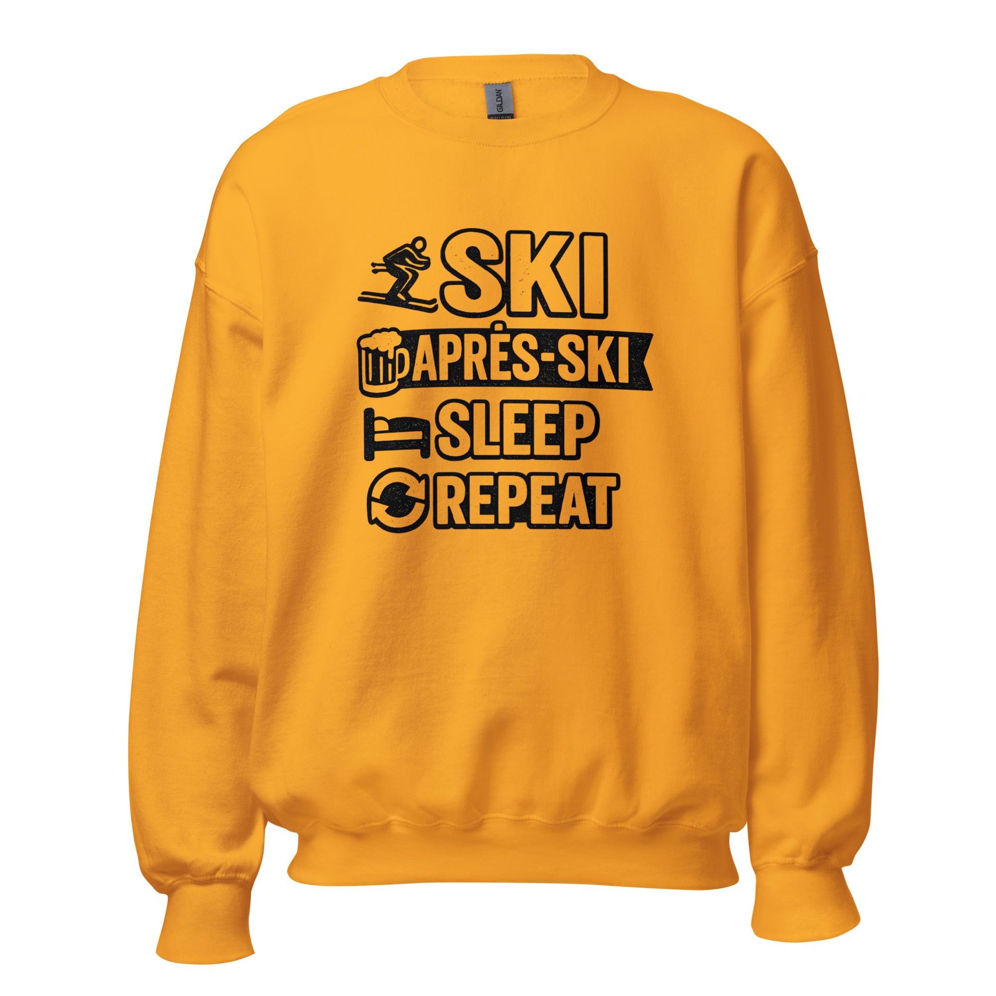 Ski Après Ski Sleep Repeat Ski Sweatshirt - Snappy Mood