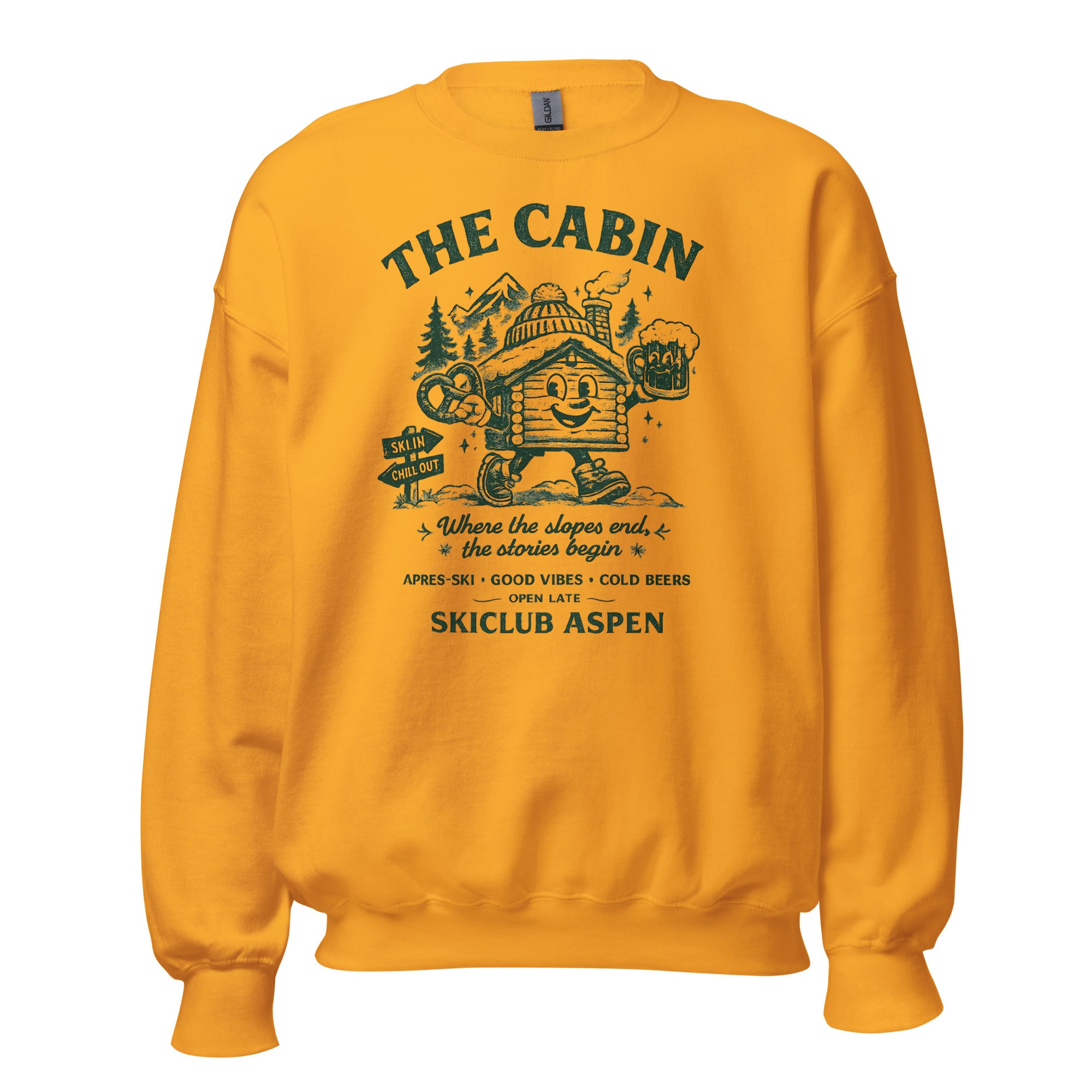 The Cabin Ski Club Aspen Ski Sweatshirt - Snappy Mood