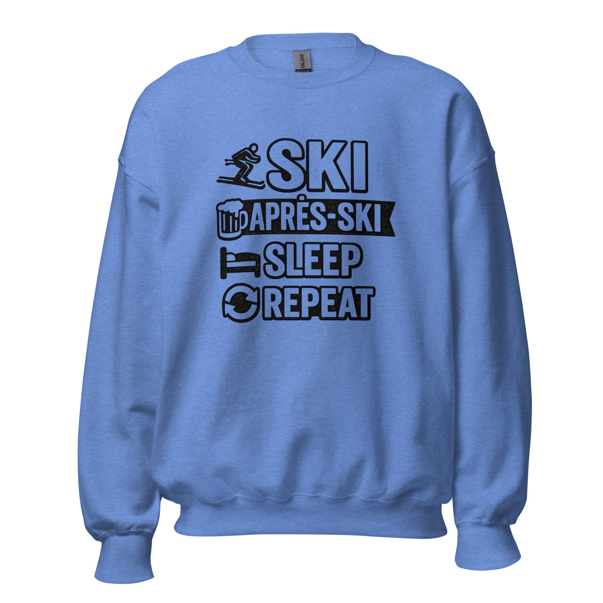 Ski Après Ski Sleep Repeat Ski Sweatshirt - Snappy Mood