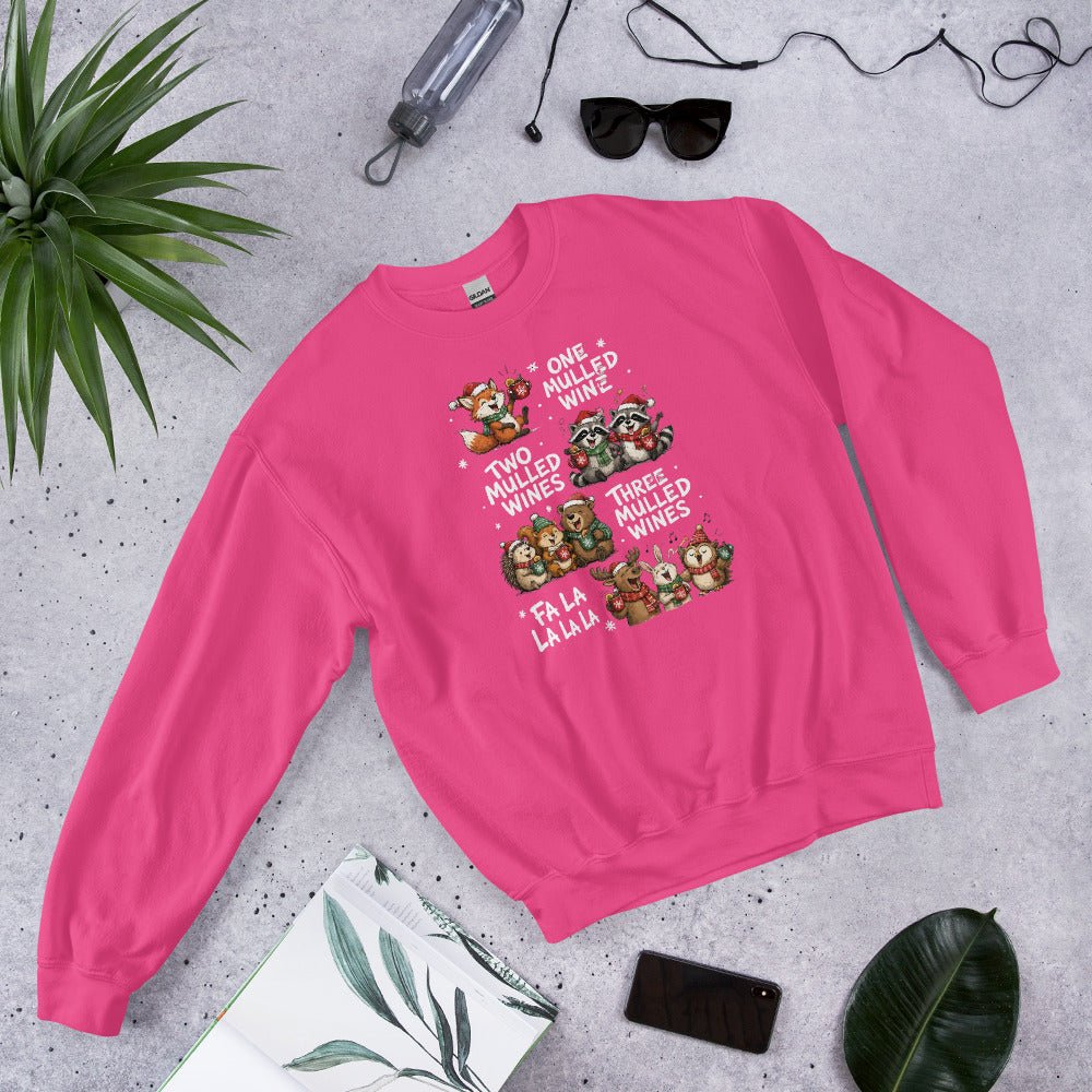 One Two Three Mulled Wine - Funny Christmas Unisex Sweatshirt - Snappy Mood