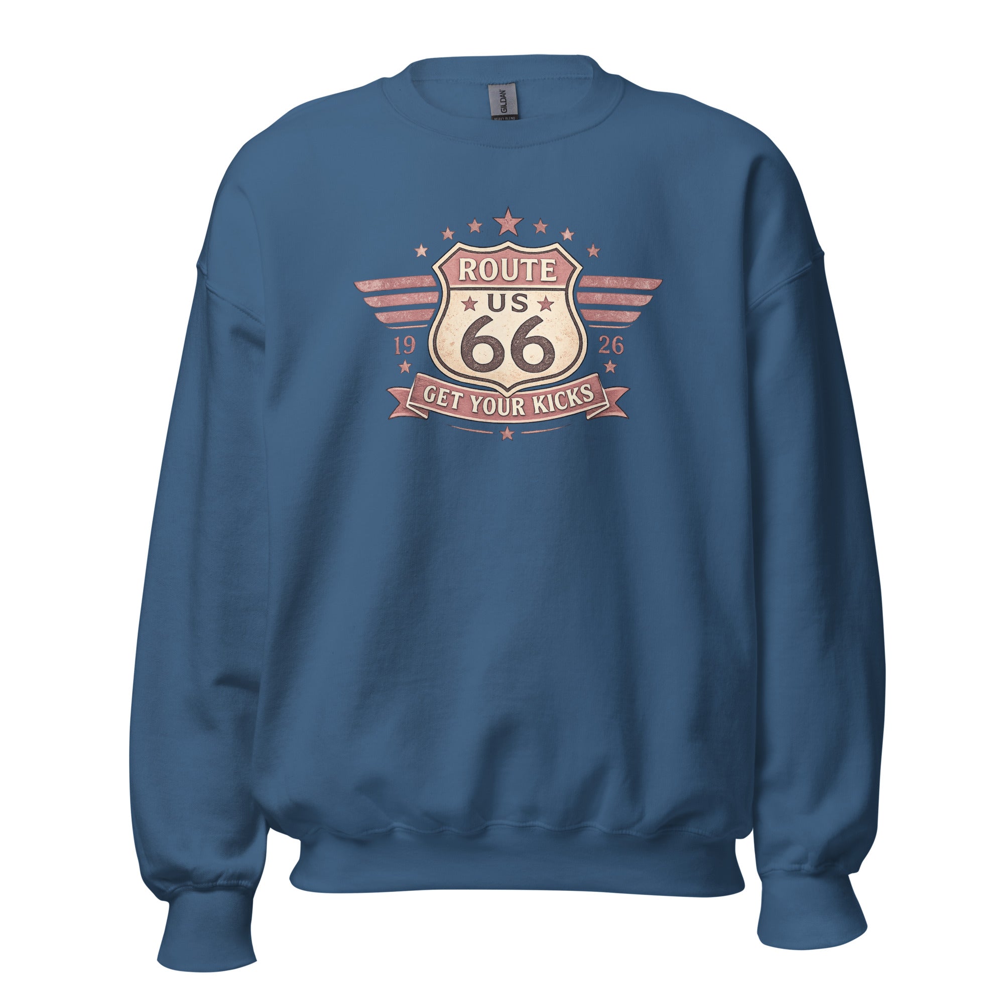 Get Your Kicks At Route 66 Roadtrip Sweatshirt - Snappy Mood
