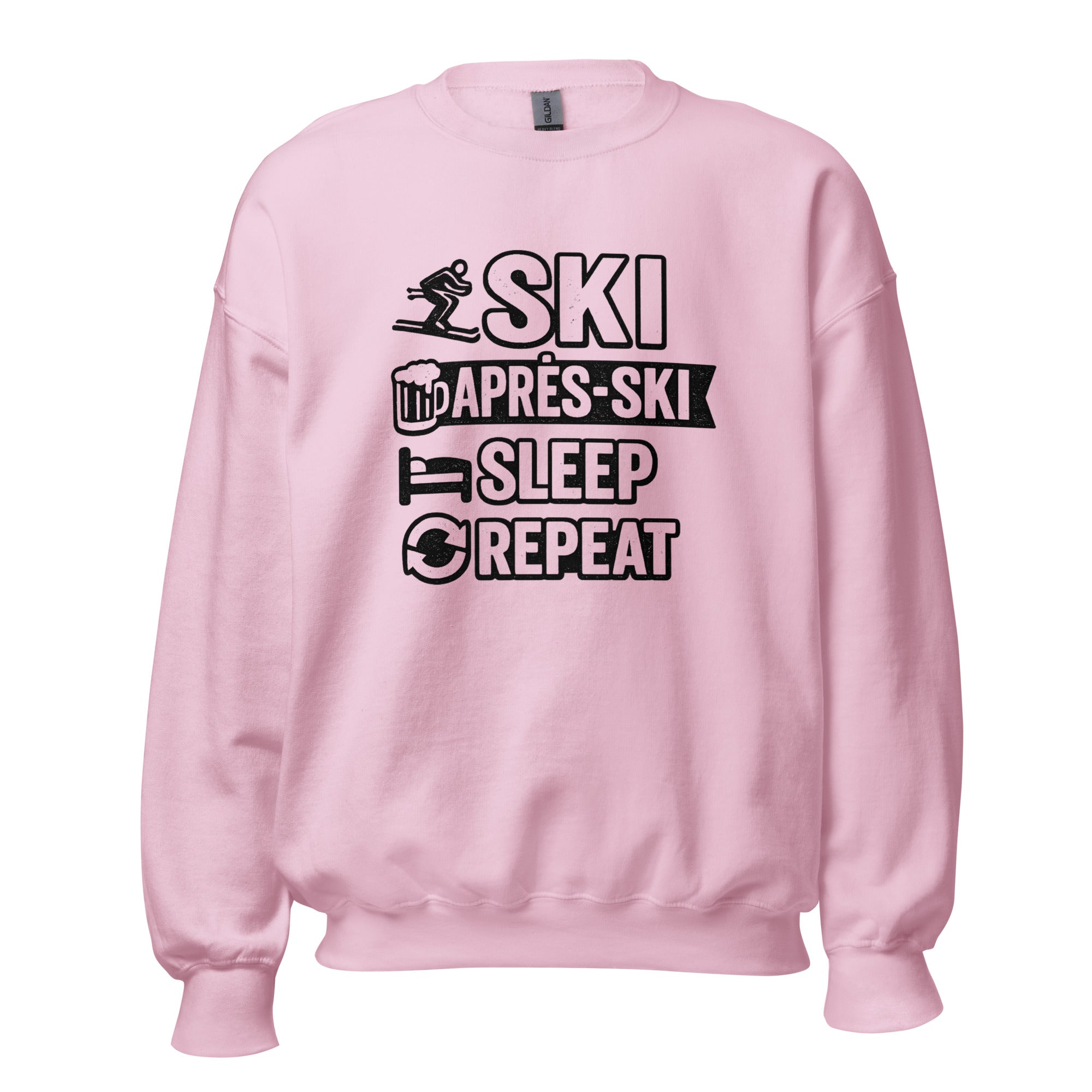 Ski Après Ski Sleep Repeat Ski Sweatshirt - Snappy Mood