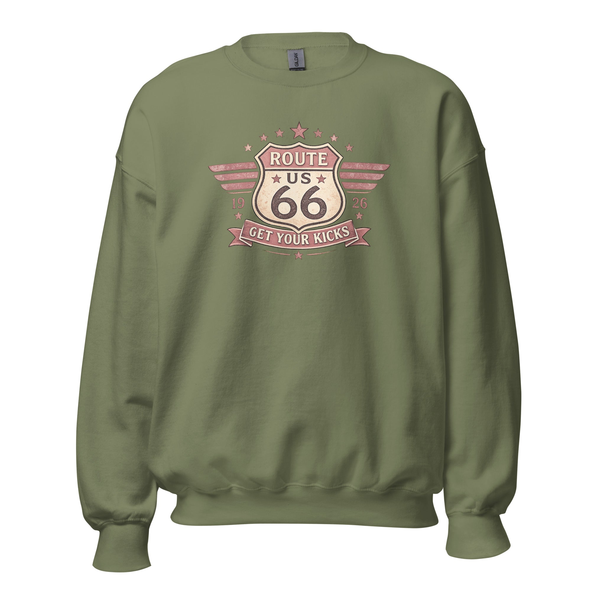 Get Your Kicks At Route 66 Roadtrip Sweatshirt - Snappy Mood