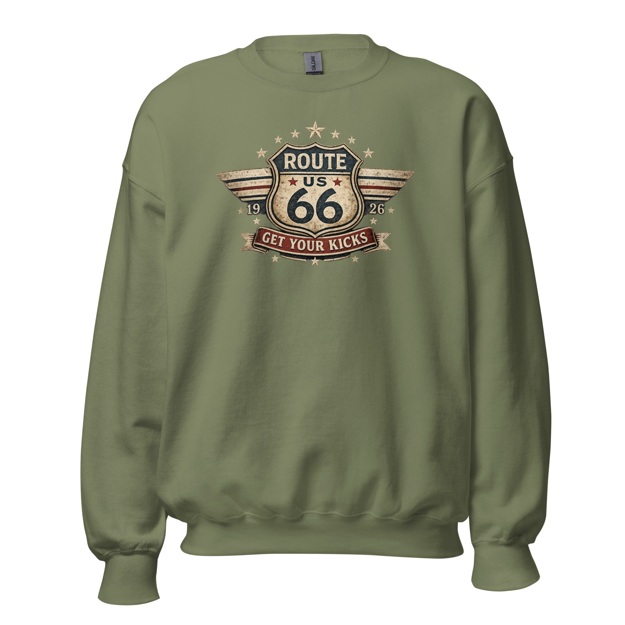 Get Your Kicks At Route 66 Roadtrip Sweatshirt - Snappy Mood