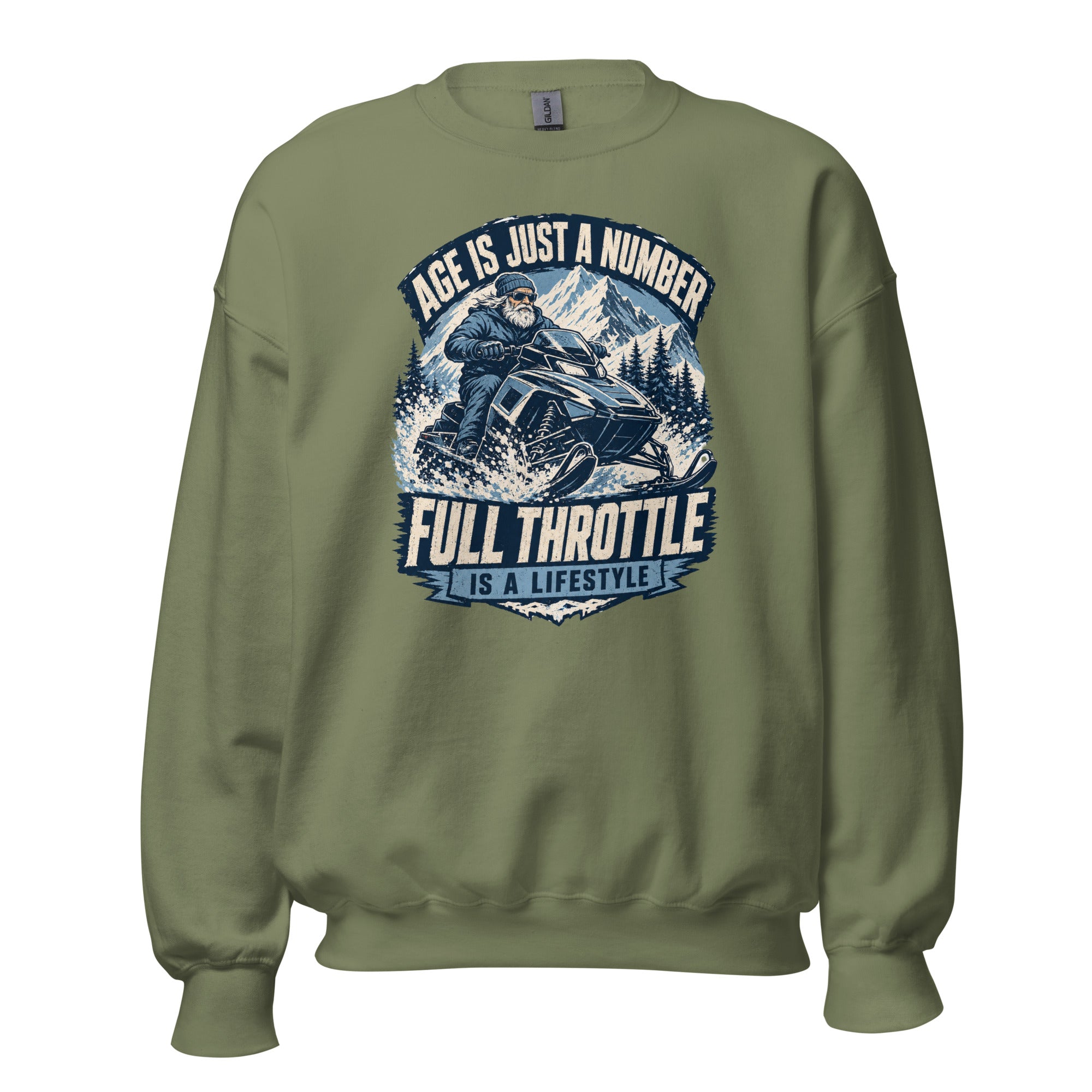 Age Is Just A Number - Full Throttle Is A Lifestyle Unisex Sweatshirt - Snappy Mood