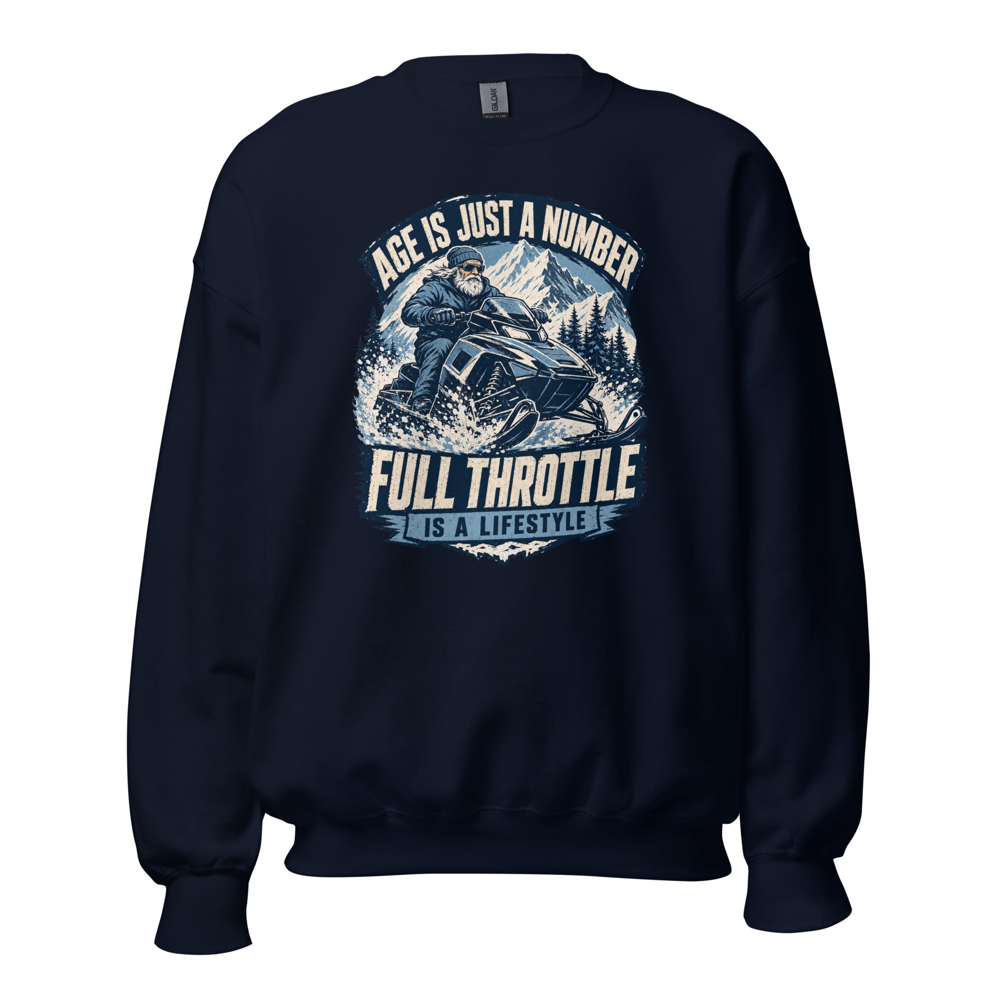 Age Is Just A Number - Full Throttle Is A Lifestyle Unisex Sweatshirt - Snappy Mood
