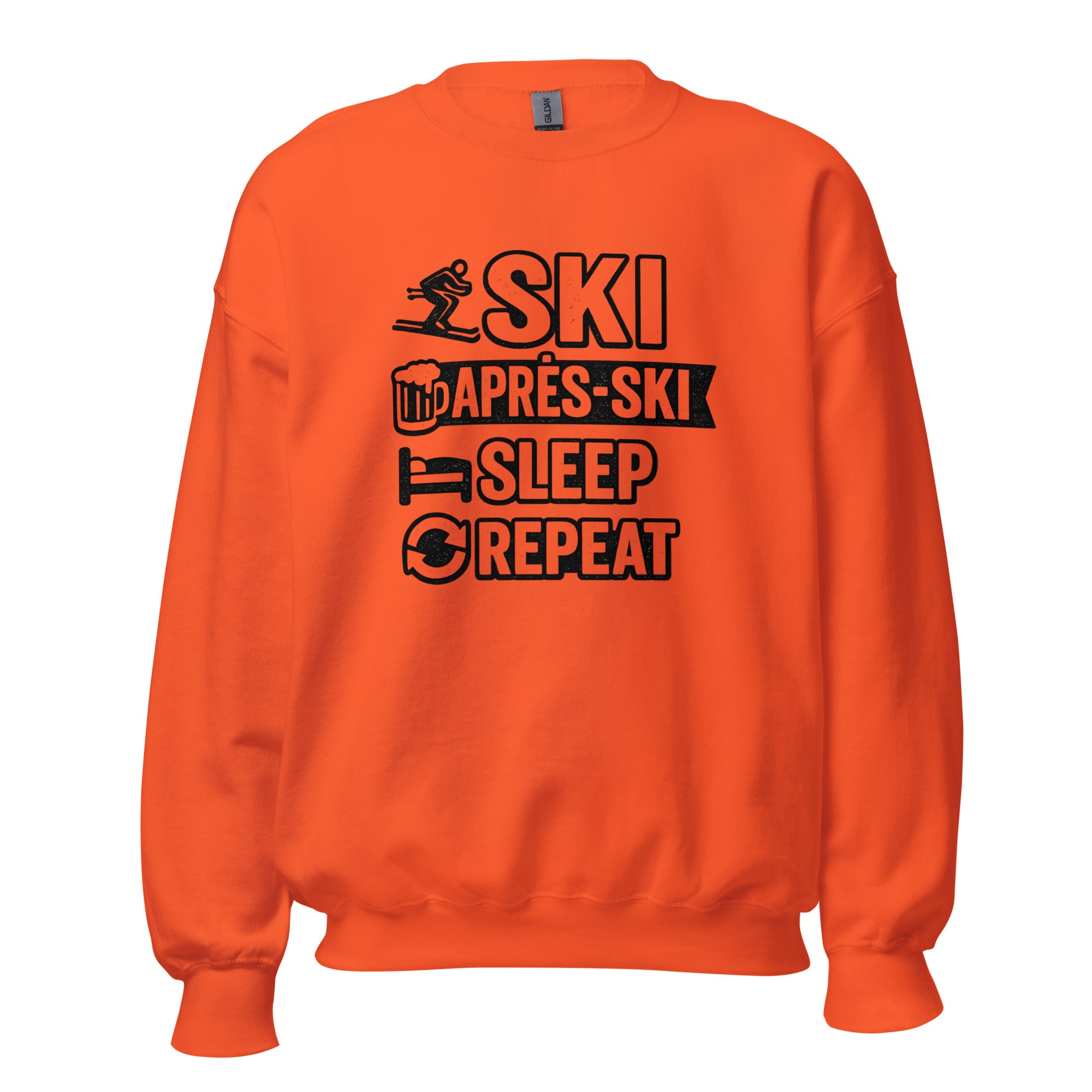 Ski Après Ski Sleep Repeat Ski Sweatshirt - Snappy Mood