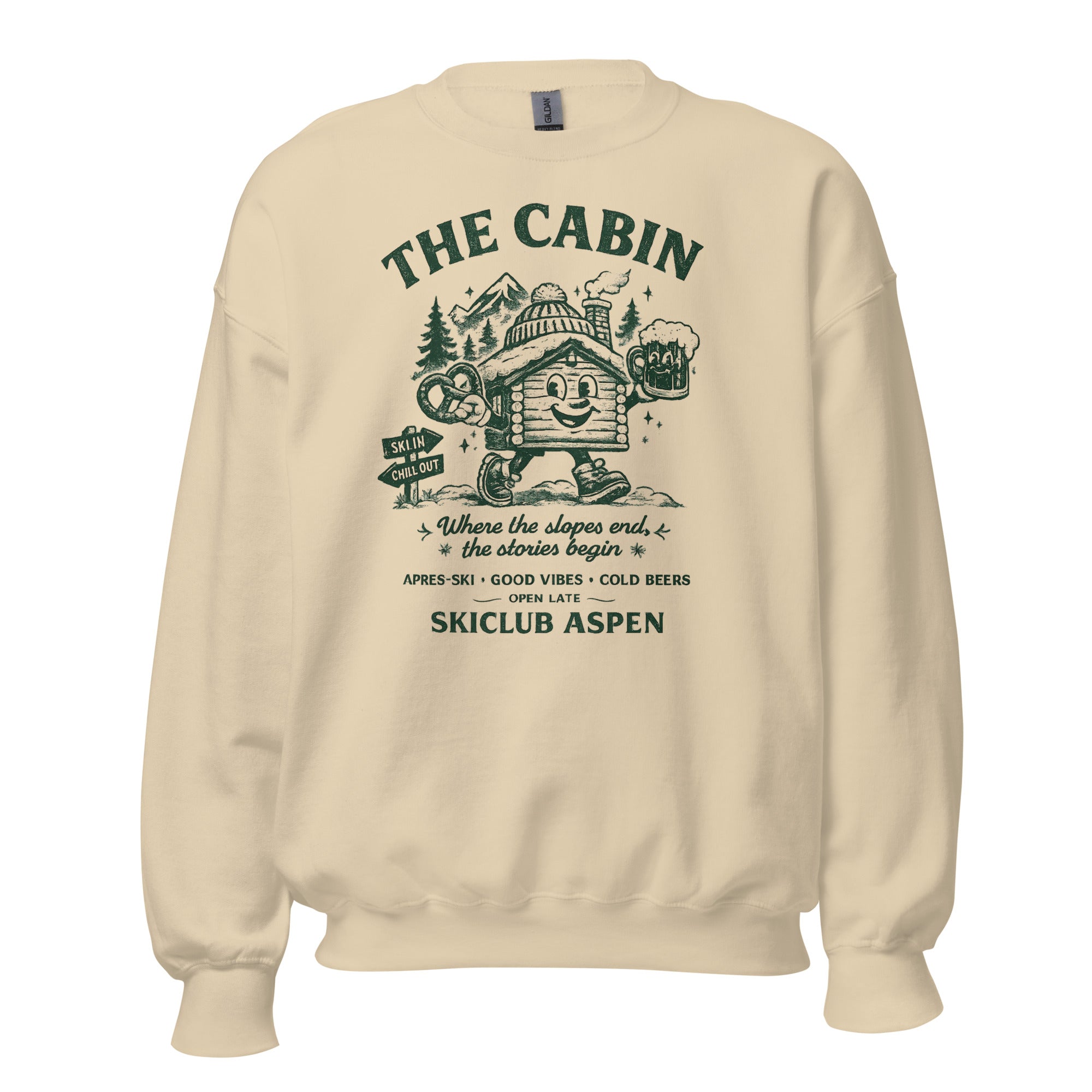 The Cabin Ski Club Aspen Ski Sweatshirt - Snappy Mood