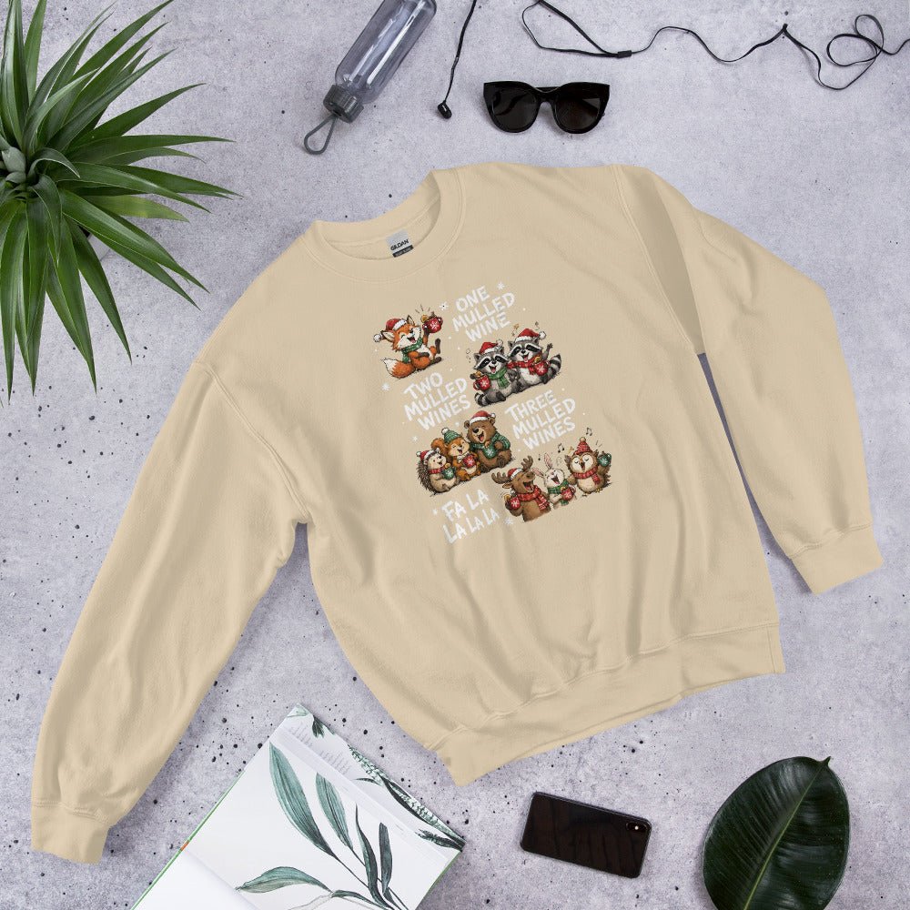 One Two Three Mulled Wine - Funny Christmas Unisex Sweatshirt - Snappy Mood