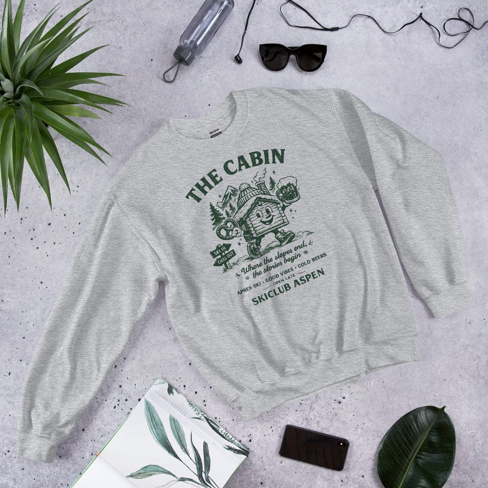 The Cabin Ski Club Aspen Ski Sweatshirt - Snappy Mood