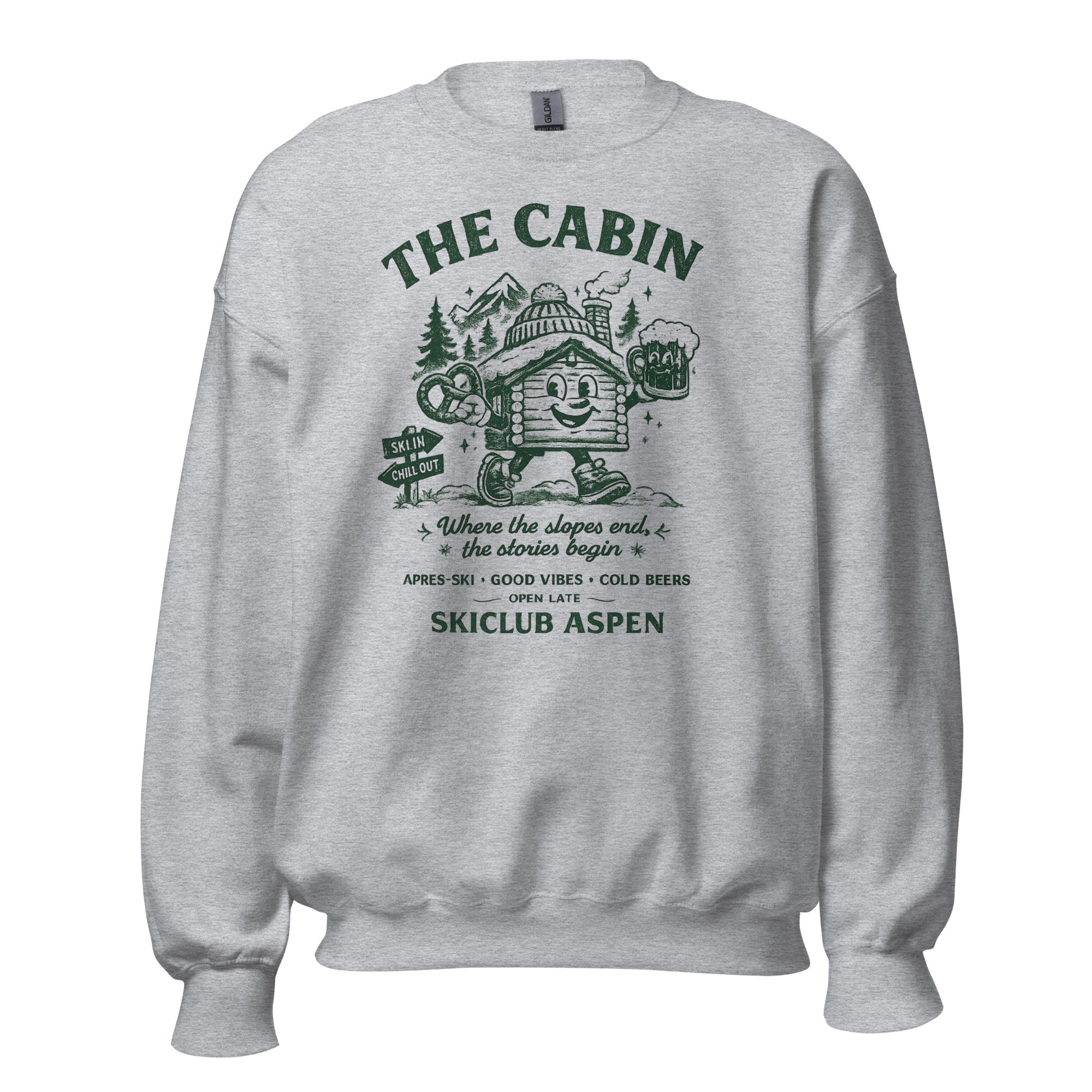 The Cabin Ski Club Aspen Ski Sweatshirt - Snappy Mood