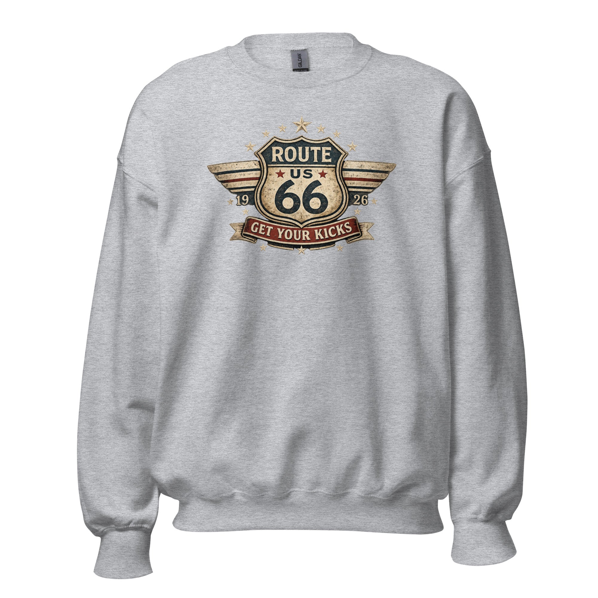 Get Your Kicks At Route 66 Roadtrip Sweatshirt - Snappy Mood