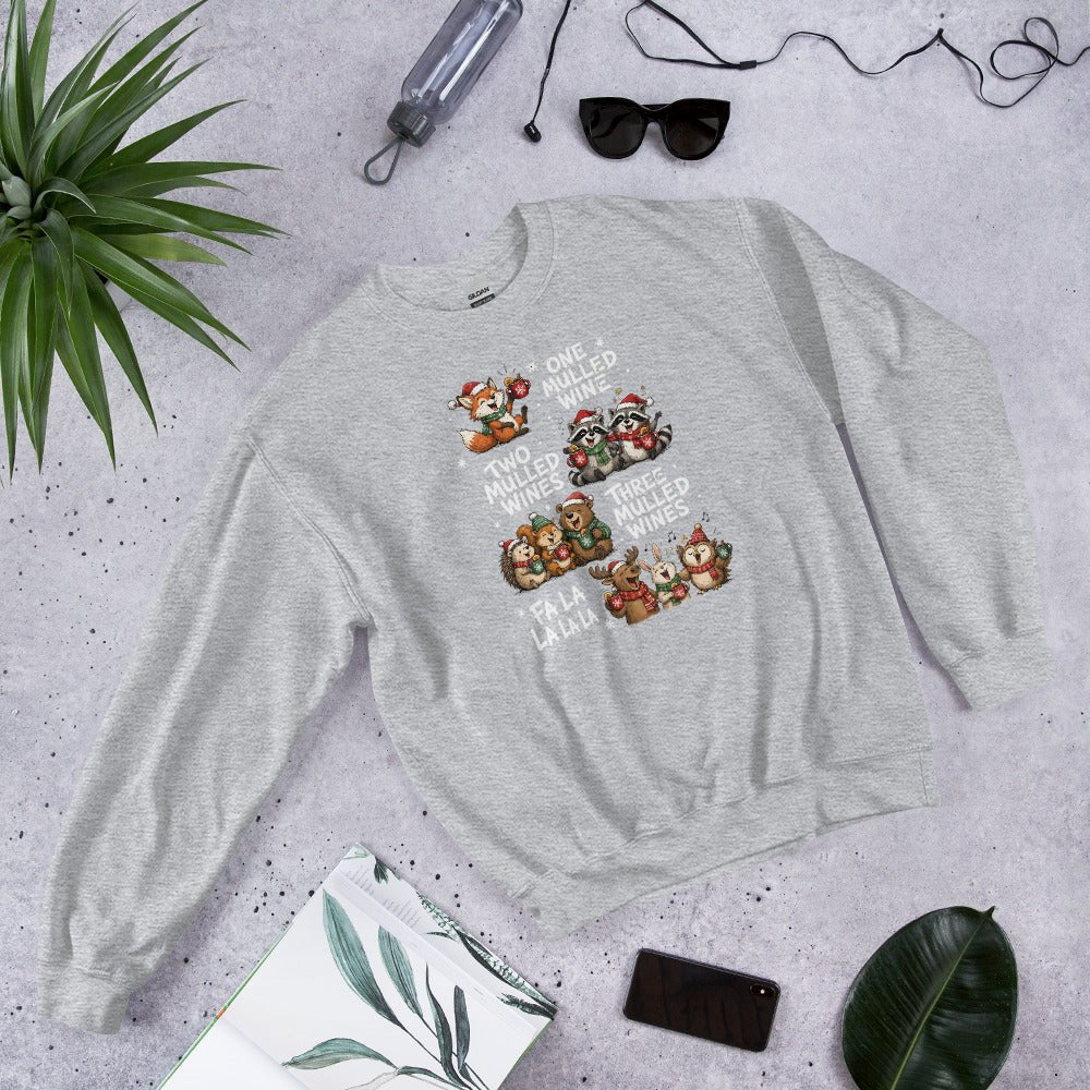 One Two Three Mulled Wine - Funny Christmas Unisex Sweatshirt - Snappy Mood