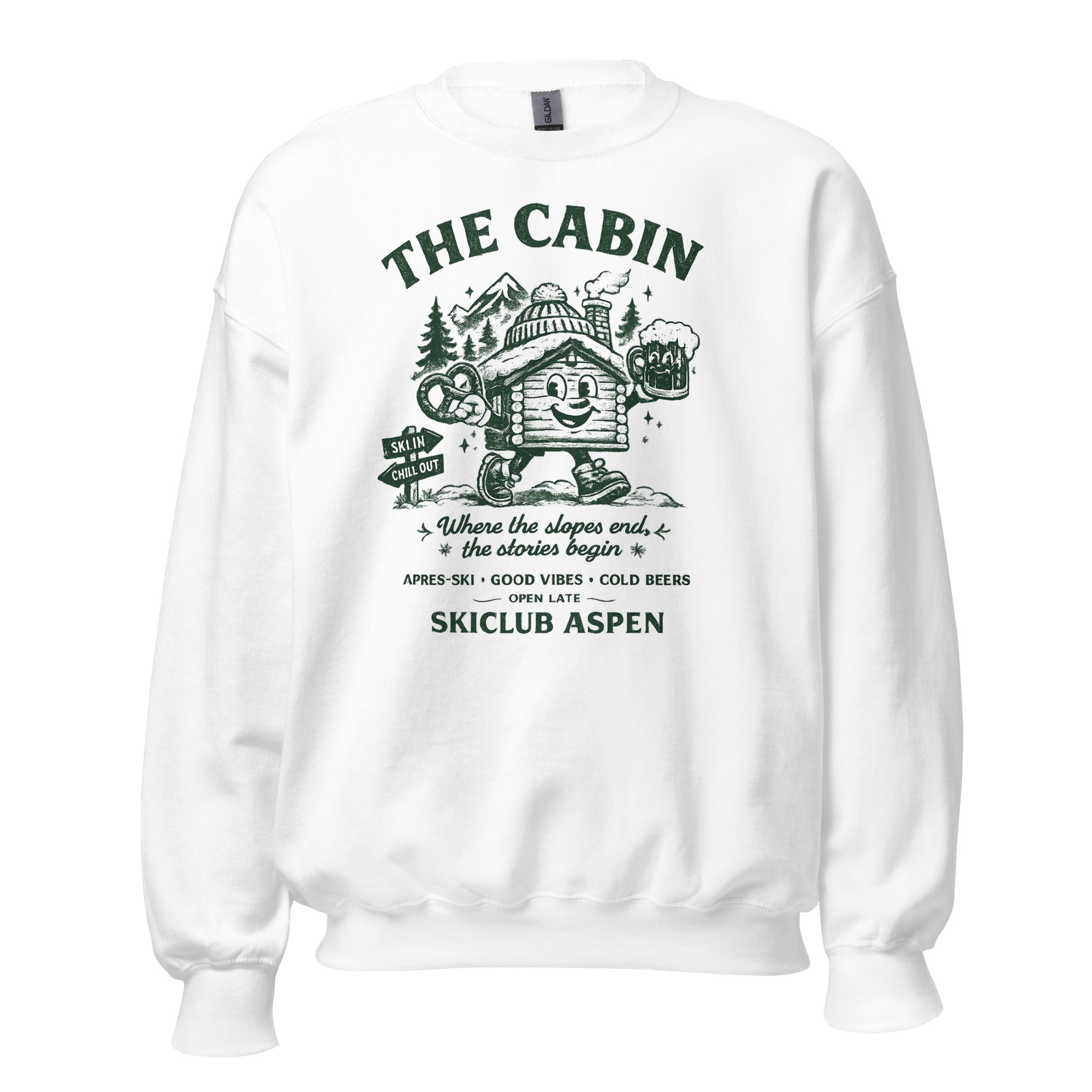The Cabin Ski Club Aspen Ski Sweatshirt - Snappy Mood