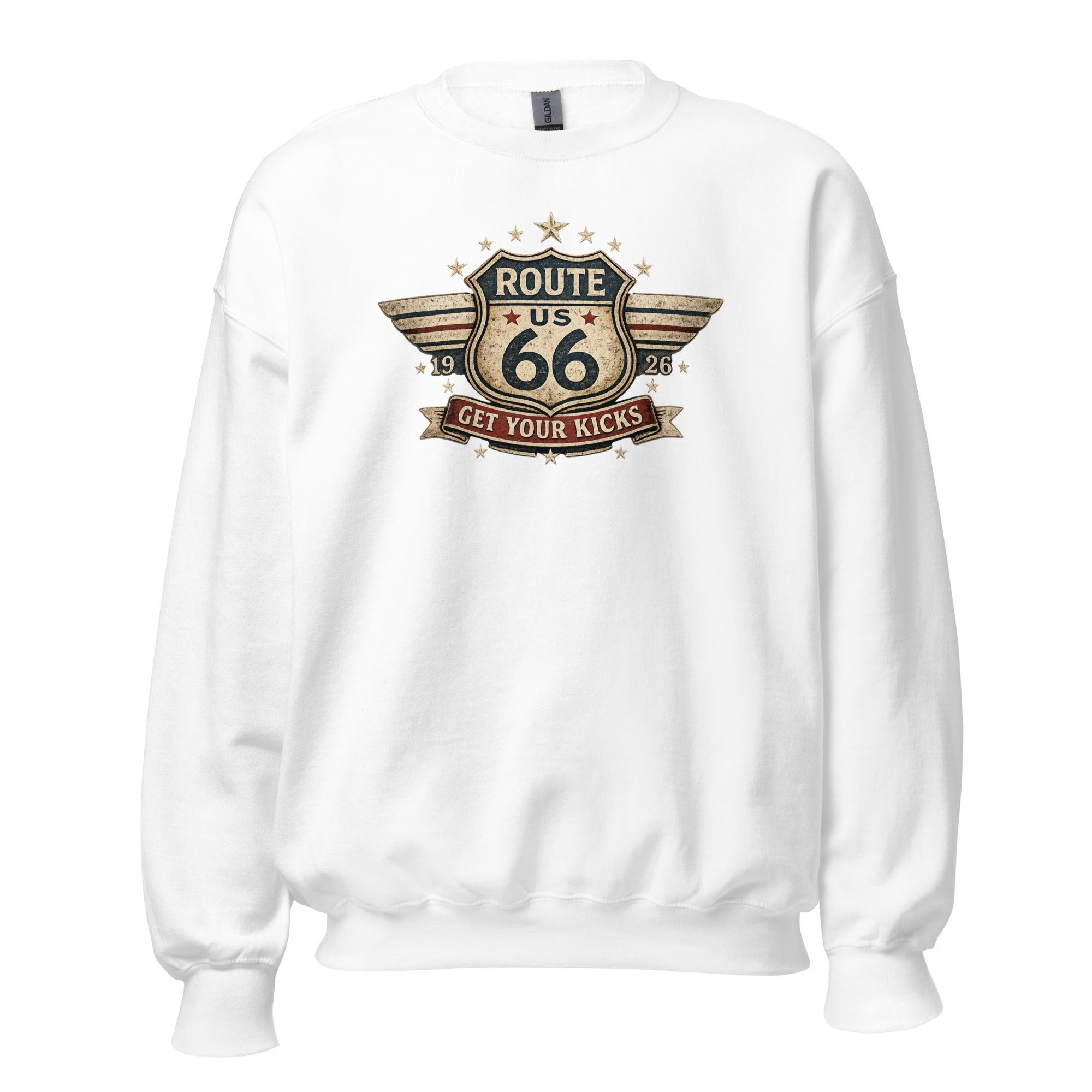 Get Your Kicks At Route 66 Roadtrip Sweatshirt - Snappy Mood