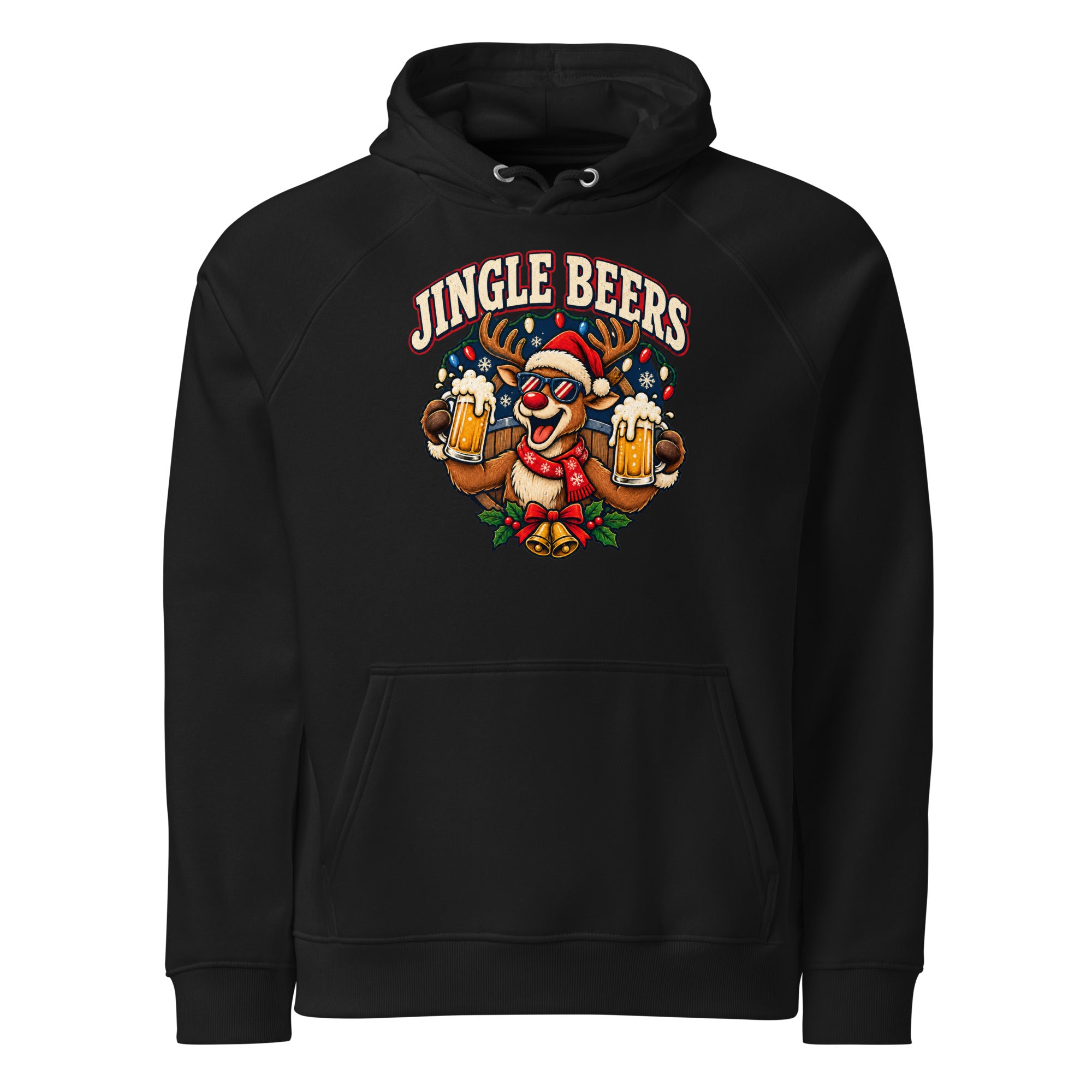 Jingle Beers Unisex Premium Hoodie by Snappy Mood
