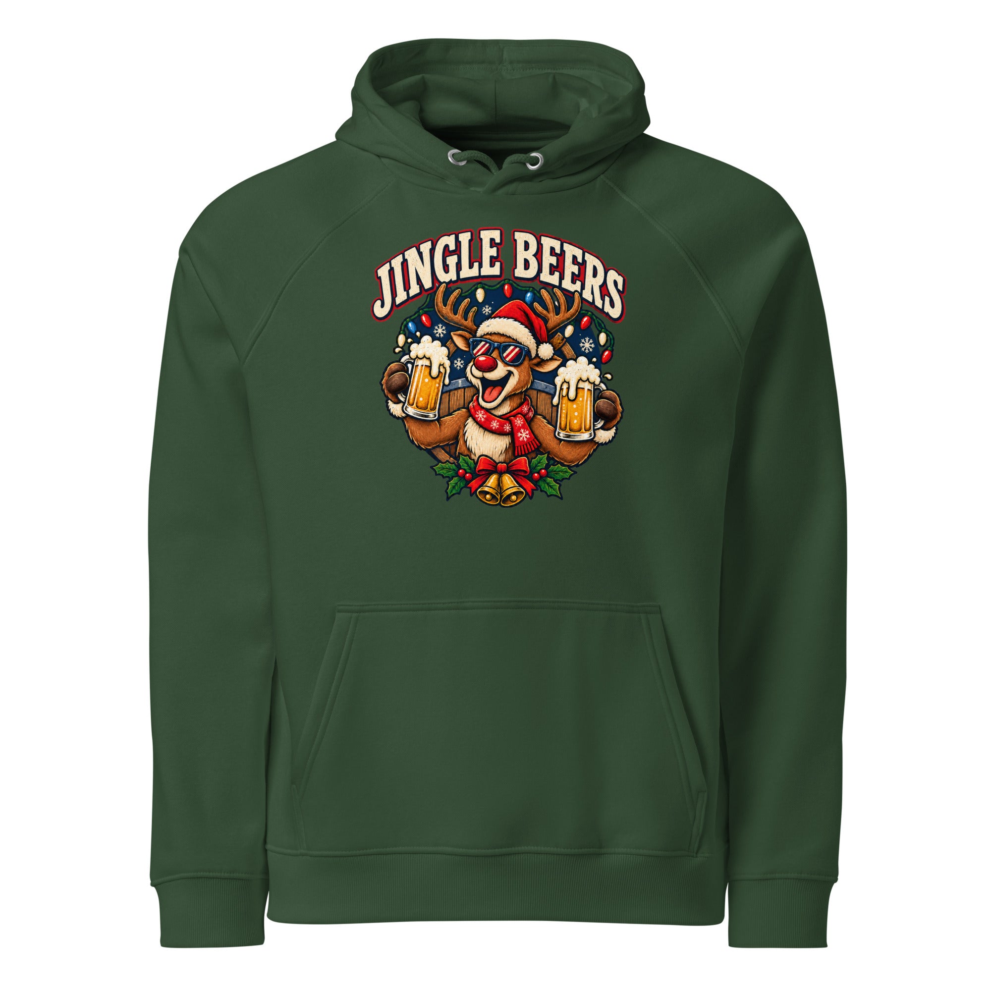 Jingle Beers Unisex Premium Hoodie by Snappy Mood