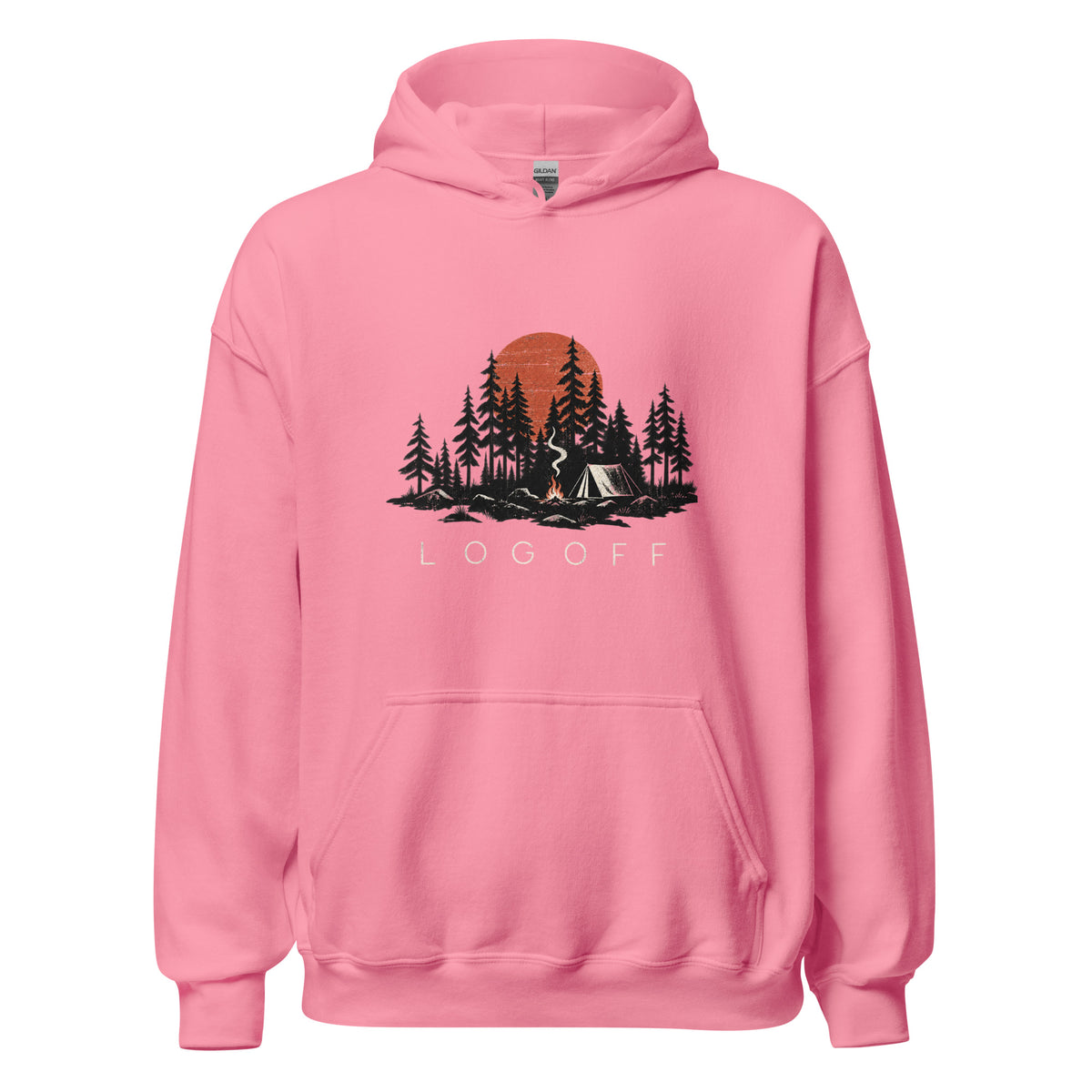 Log Off Camping Graphic Premiun Unisex Hoodie - Snappy Mood