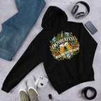 Vintage Oktoberfest Bierembleem Pretzels & Hop Premium Unisex Hoodie - Snappy Mood