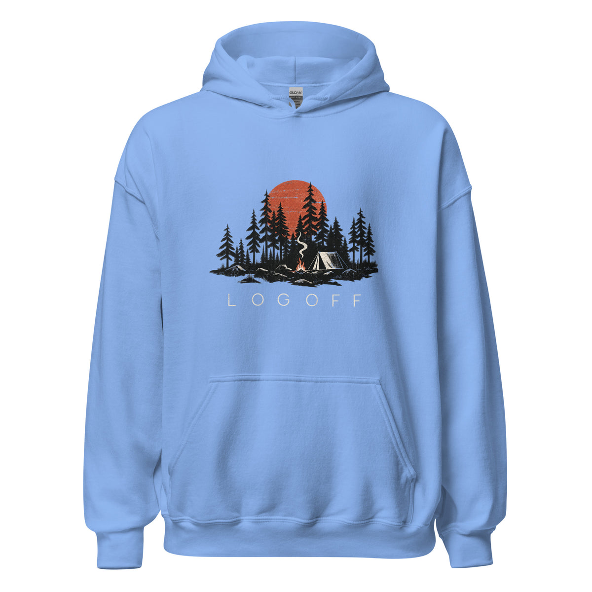 Log Off Camping Graphic Premiun Unisex Hoodie - Snappy Mood