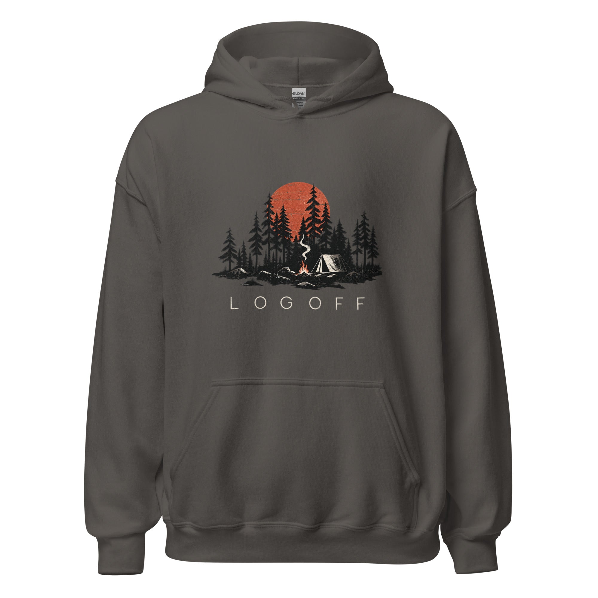Log Off Camping Graphic Premiun Unisex Hoodie - Snappy Mood