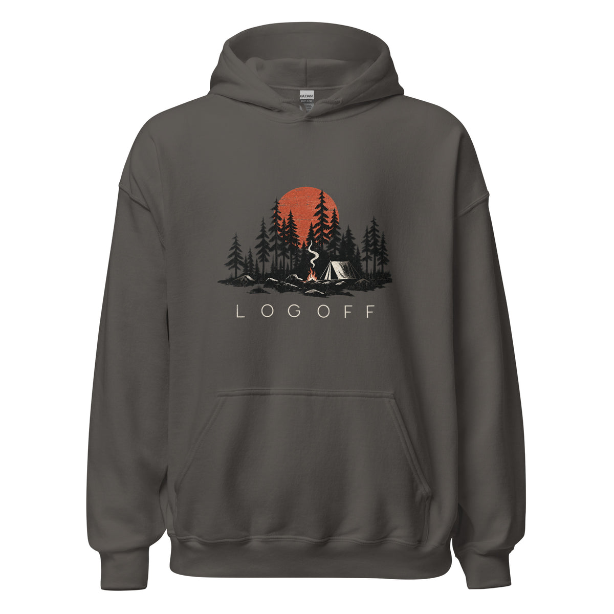Log Off Camping Graphic Premiun Unisex Hoodie - Snappy Mood