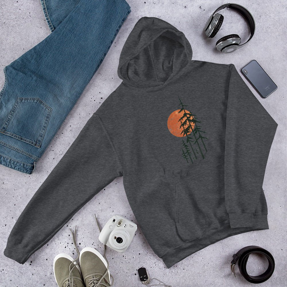 Sunrise Forest Nature Outdoor Premium Unisex Hoodie - Snappy Mood