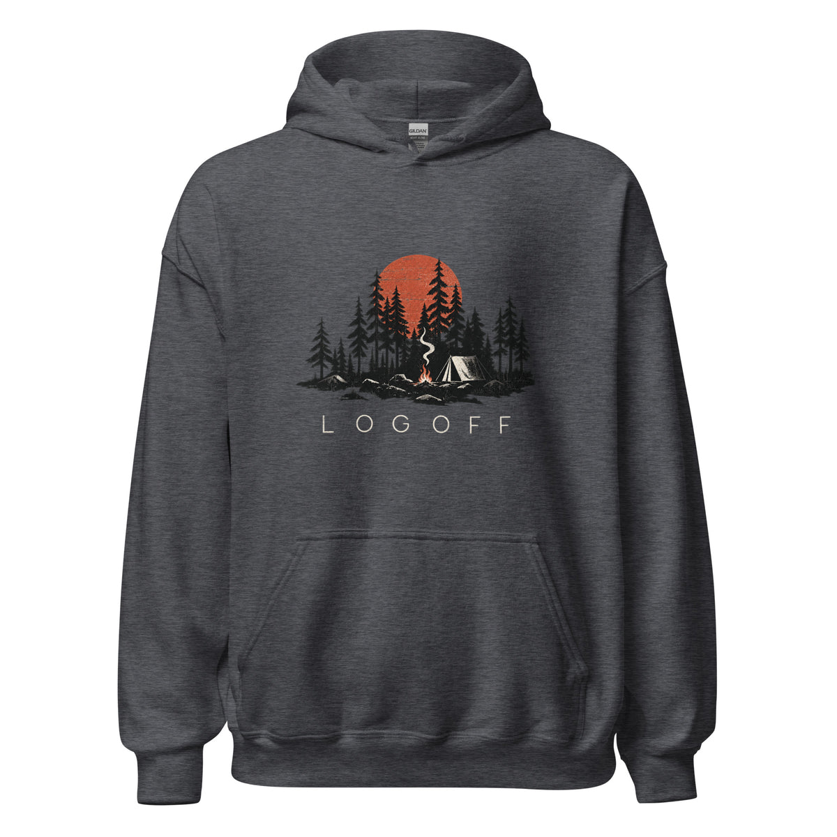 Log Off Camping Graphic Premiun Unisex Hoodie - Snappy Mood