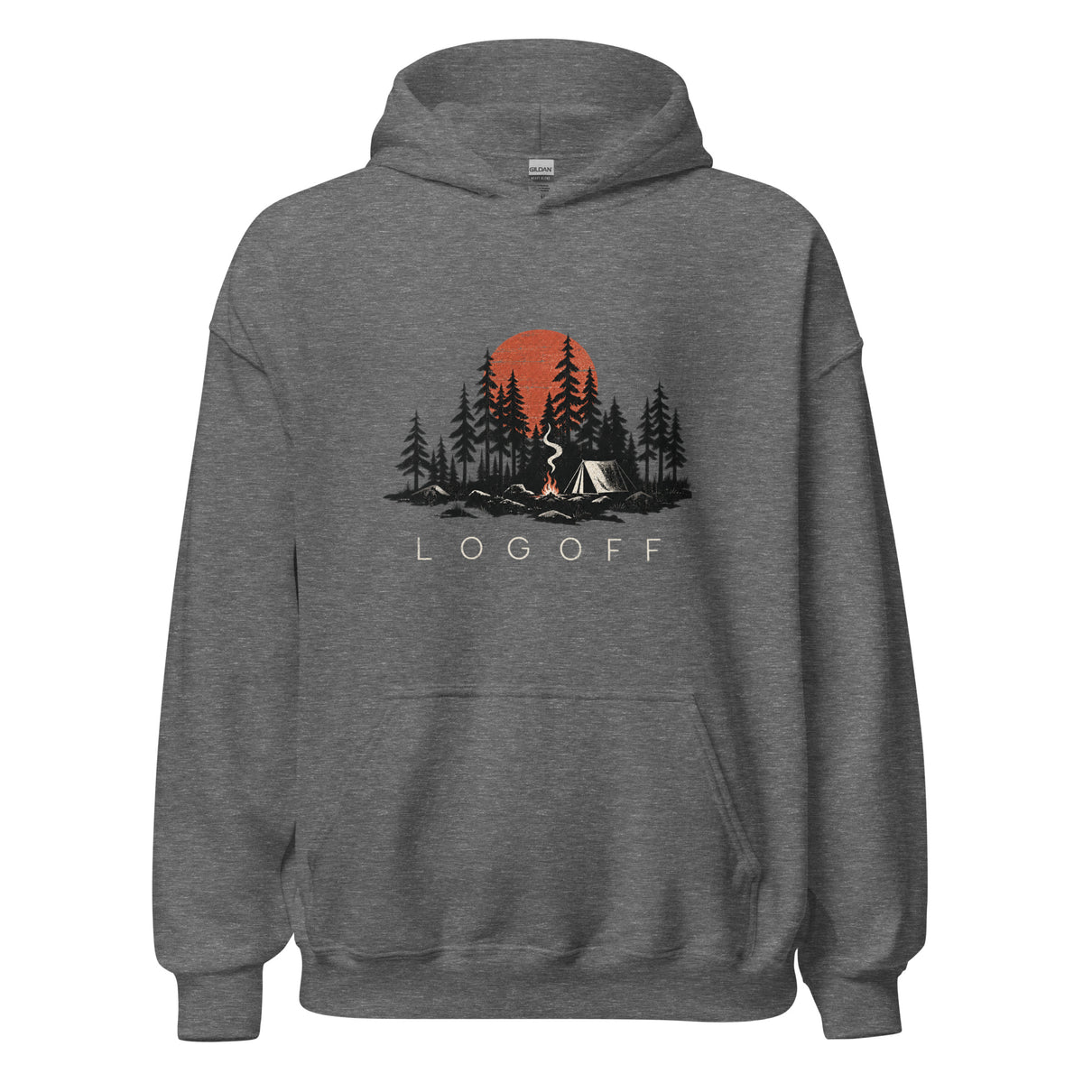 Log Off Camping Graphic Premiun Unisex Hoodie - Snappy Mood
