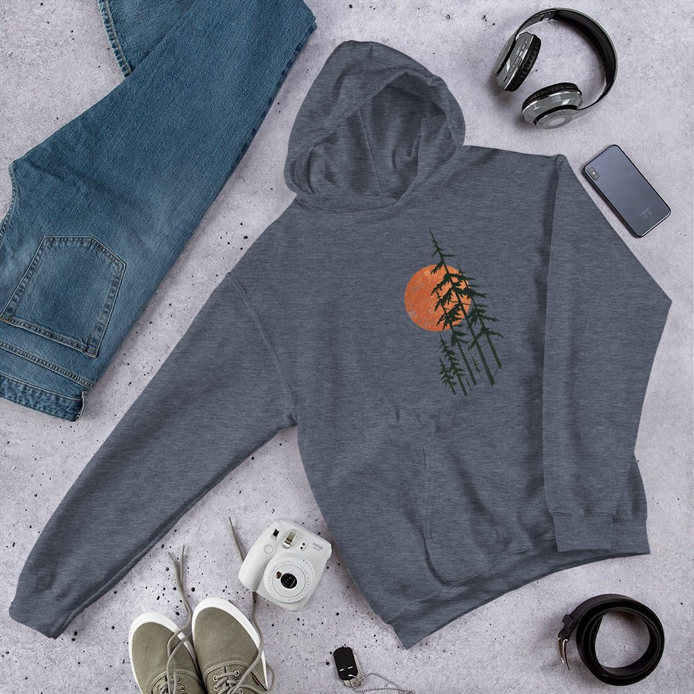 Sunrise Forest Nature Outdoor Premium Unisex Hoodie - Snappy Mood
