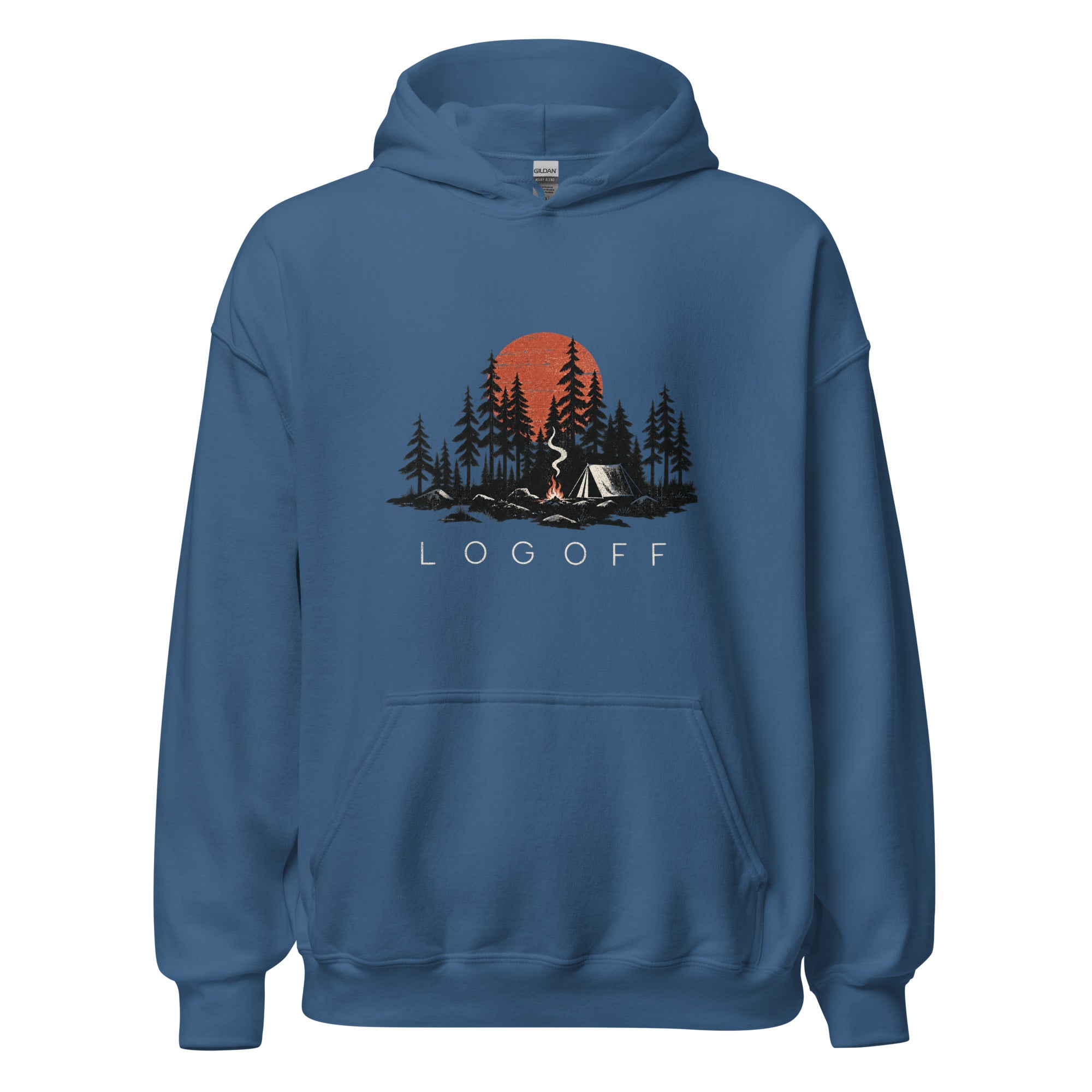 Log Off Camping Graphic Premiun Unisex Hoodie - Snappy Mood