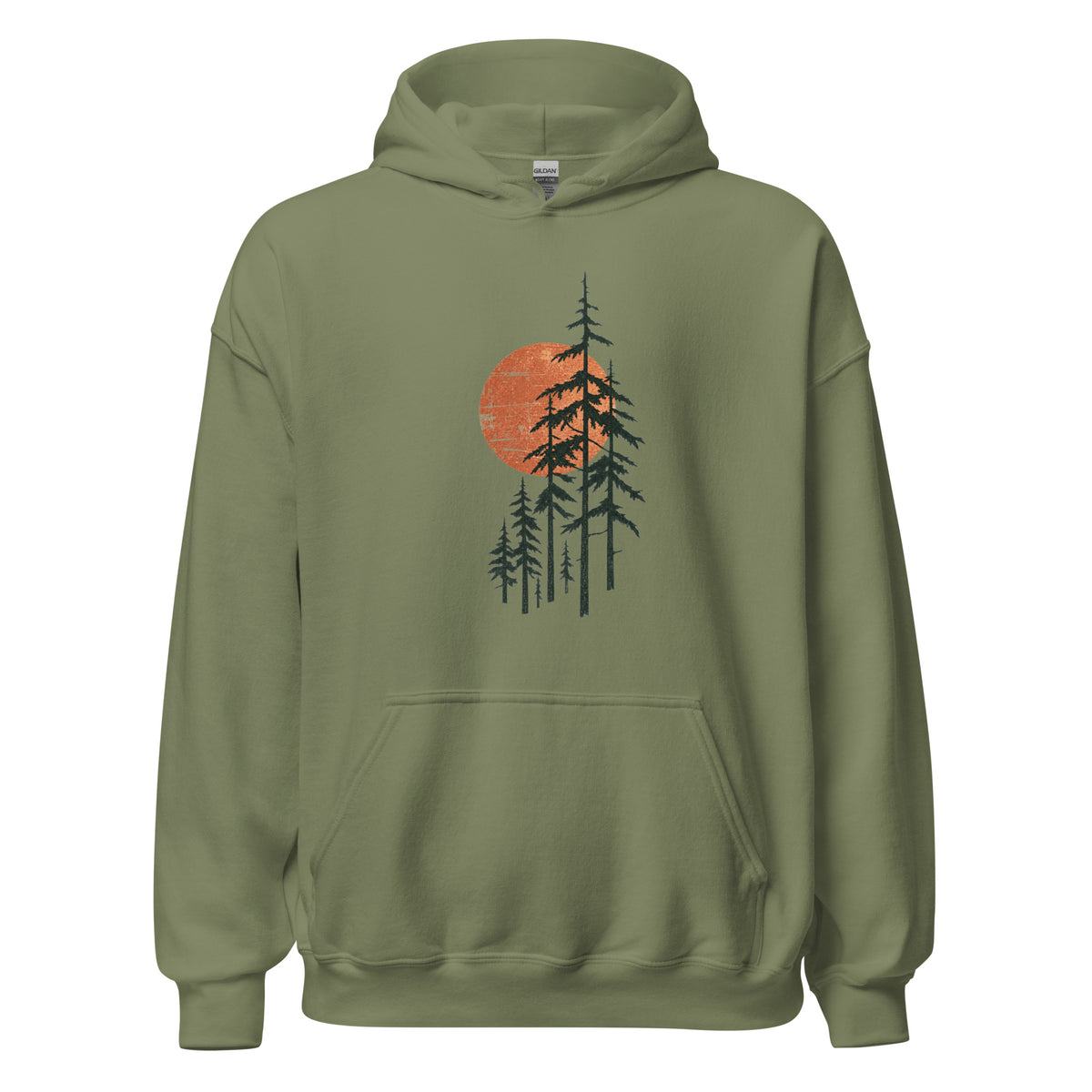Sunrise Forest Nature Outdoor Premium Unisex Hoodie - Snappy Mood