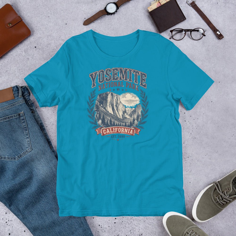 Yosemite National Park Trail Hiking T-Shirt - Snappymood