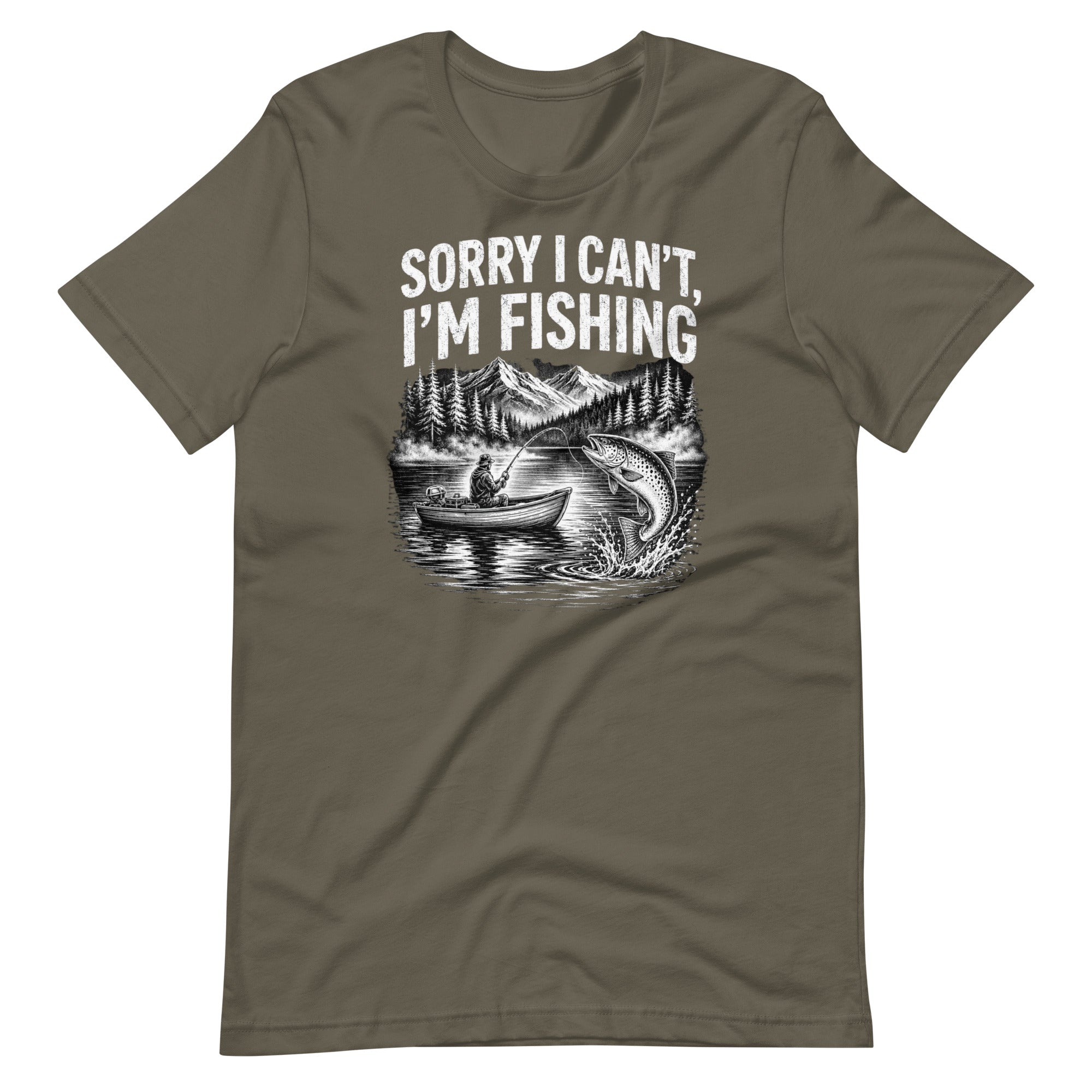 Sorry I Can't, I'm Funny Fishing  T-Shirt - Snappymood